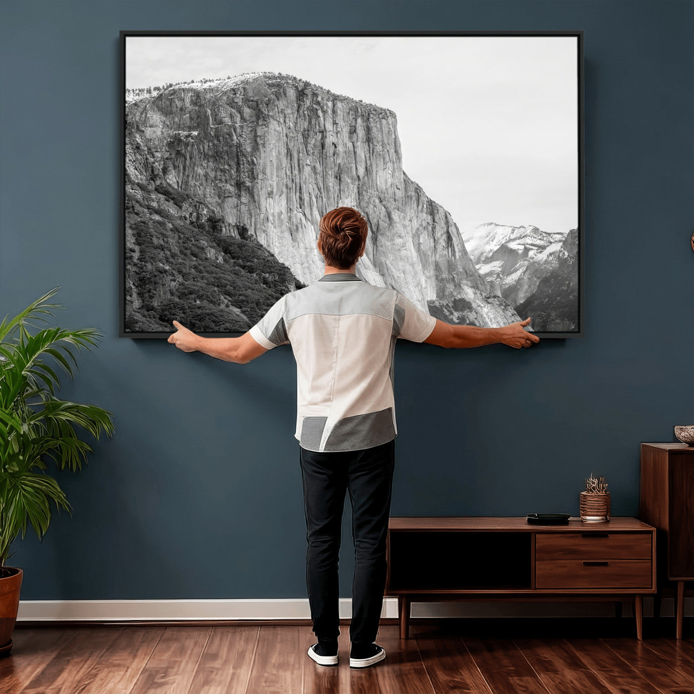 39393420-MGV-CV-36X24 - El Capitan Yosemite Mountain Wall Art – Yosemite Cliff Canvas Print, Rugged Terrain and Timeless Wilderness Decor for Office, Living Room or Cabin