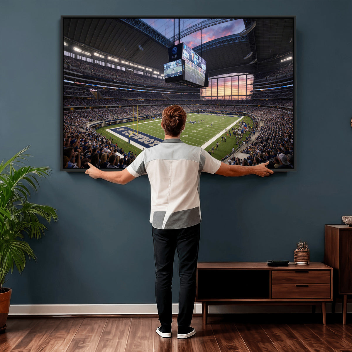 25449193-MGV-CV-36X24 - Stadium Wall Art Canvas Print