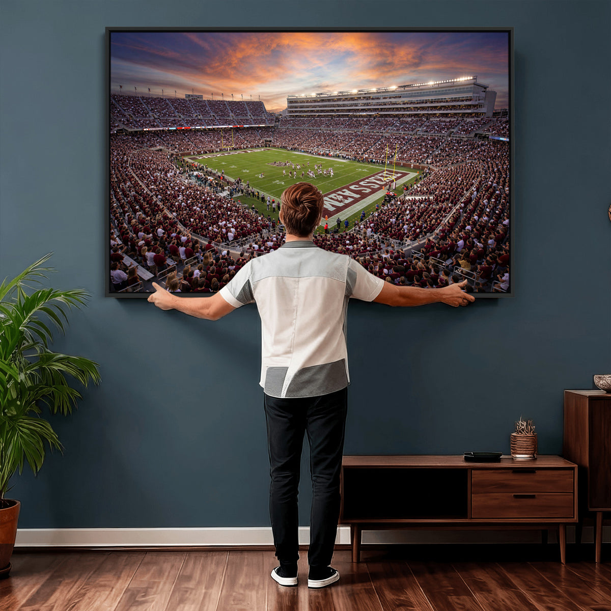 66624578-MGV-CV-36X24 - Stadium Wall Art Canvas Print