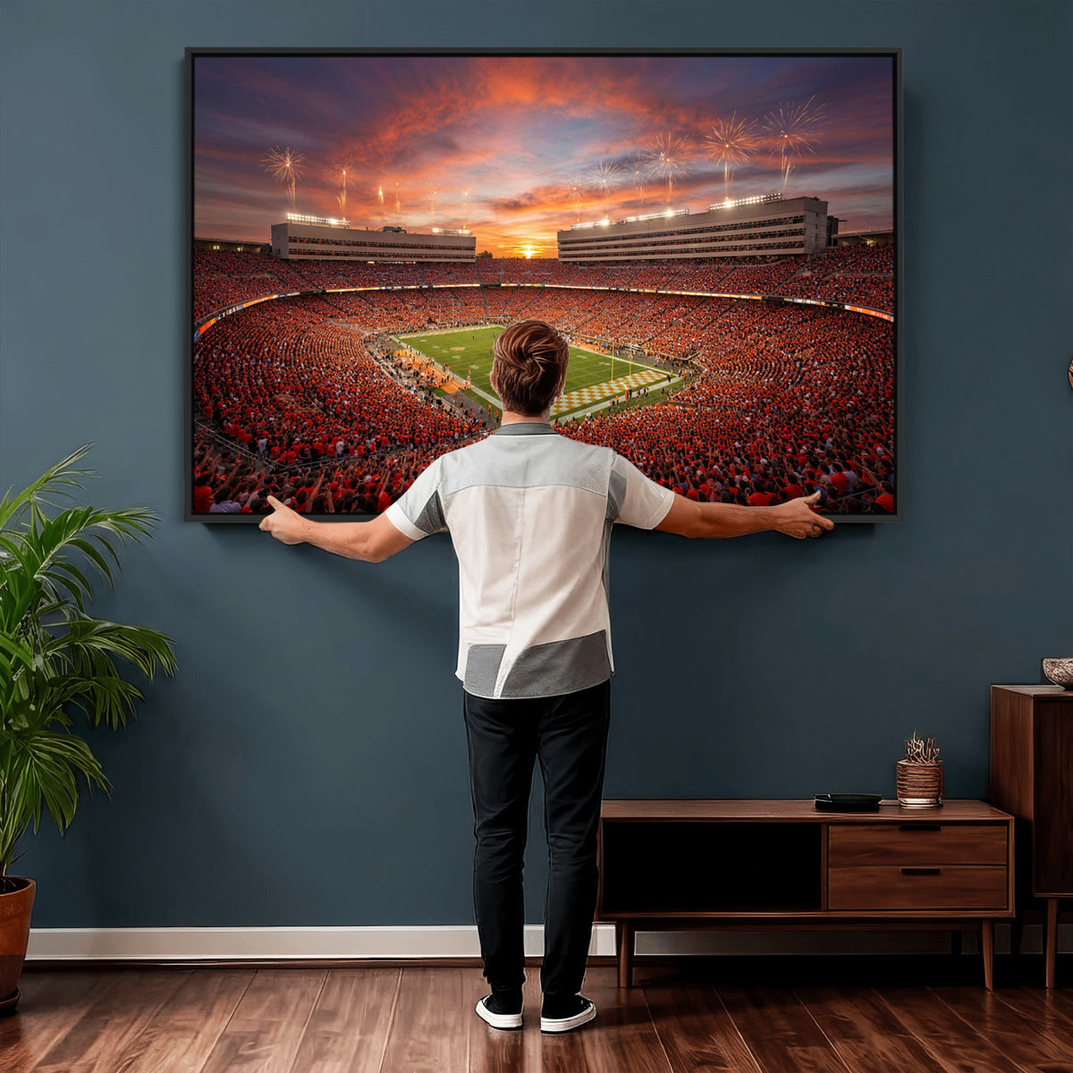 66964685-MGV-CV-36X24 - Stadium Wall Art Canvas Print