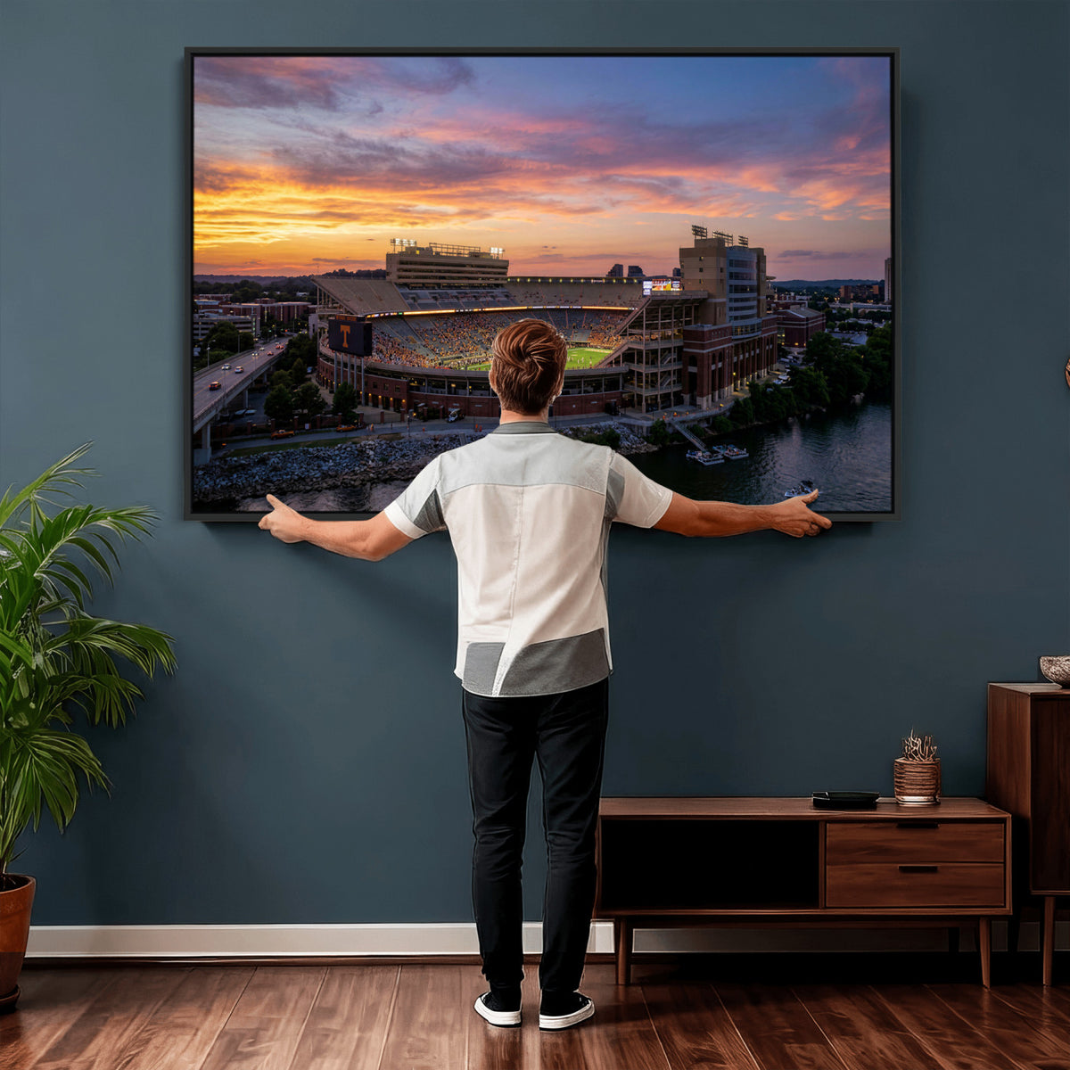 61093642-MGV-CV-36X24 - Stadium Wall Art Canvas Print