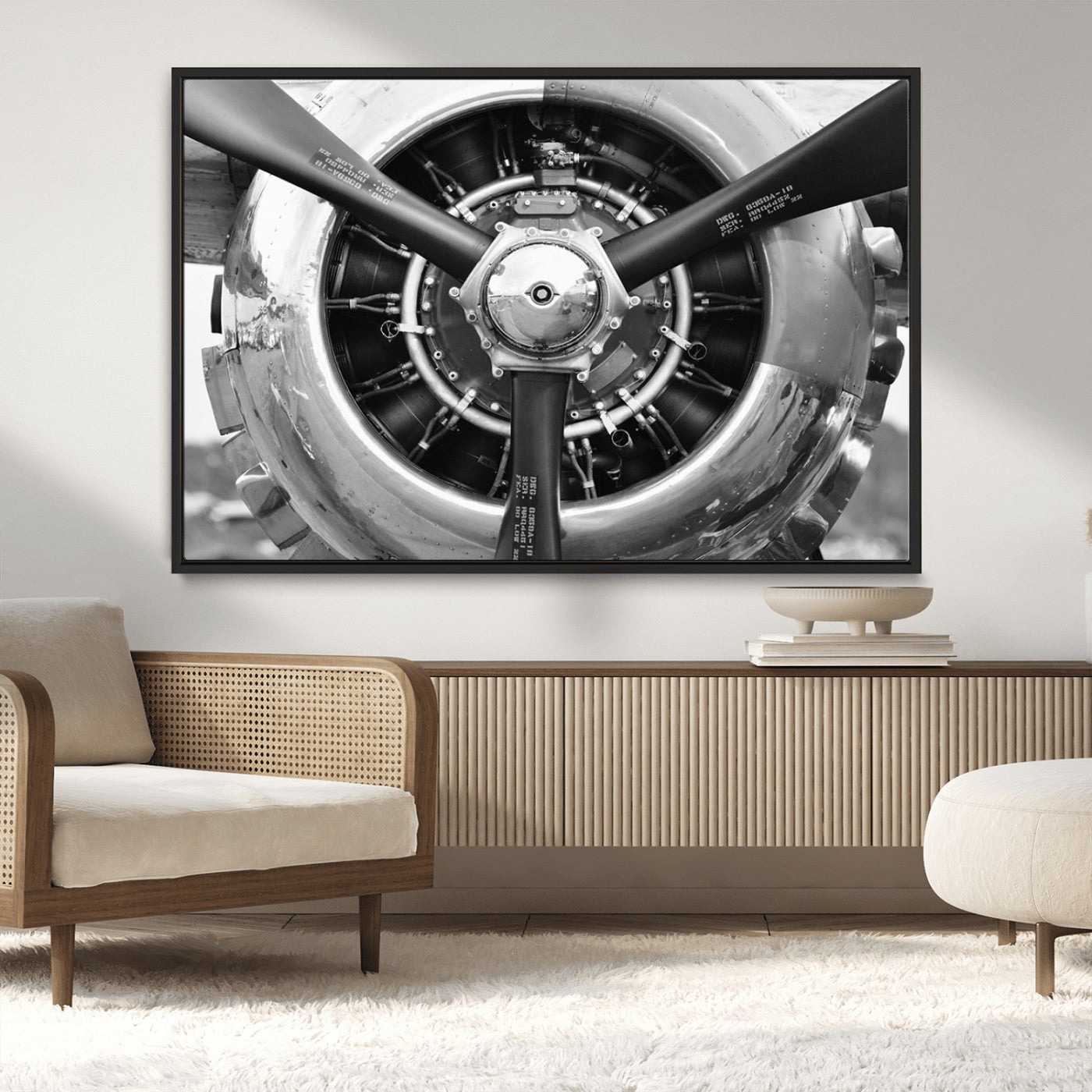 28132-MGV-CV-36X24-Vintage Airplane Wall Art Canvas Print