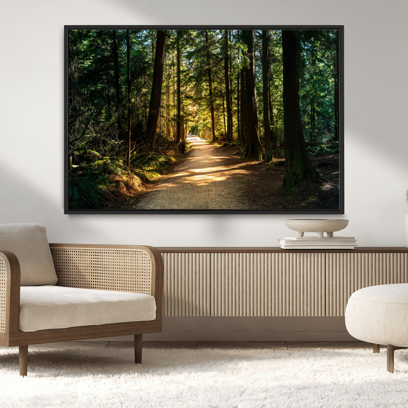 -Natural Landscape Wall Art Relaxing Forest Canvas Print