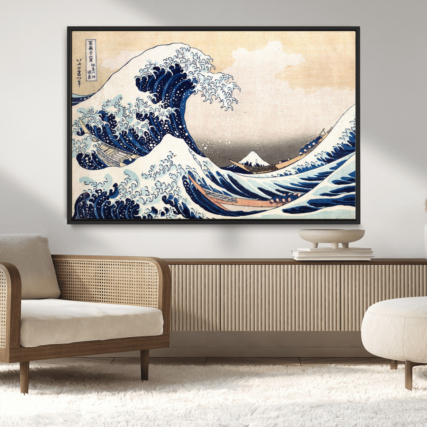 35635-MGV-CV-36X24-Hokusai: The Breaking Wave off Kanagawa Canvas Print