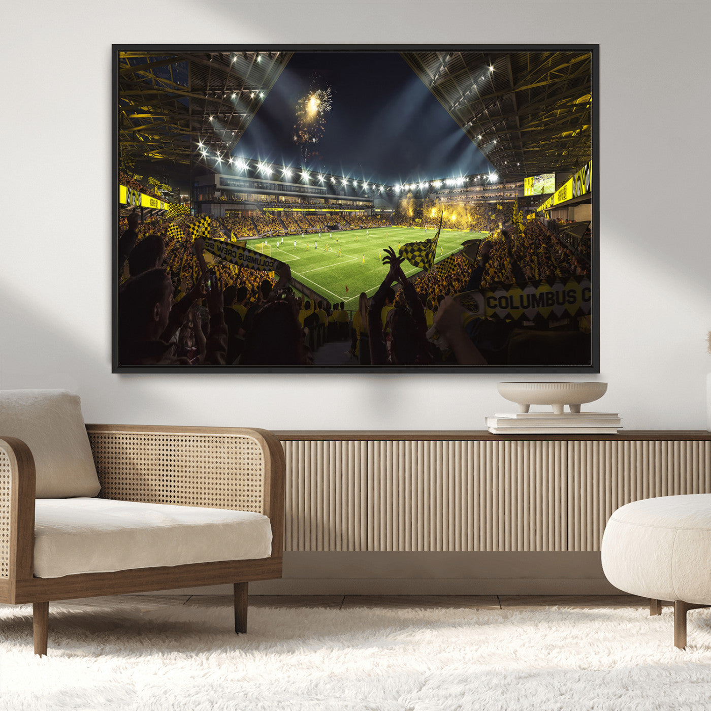 51122-MGV-CV-36X24-Columbus Crew Soccer Team Print - Columbus Crew Stadium Wall Art Canvas Print