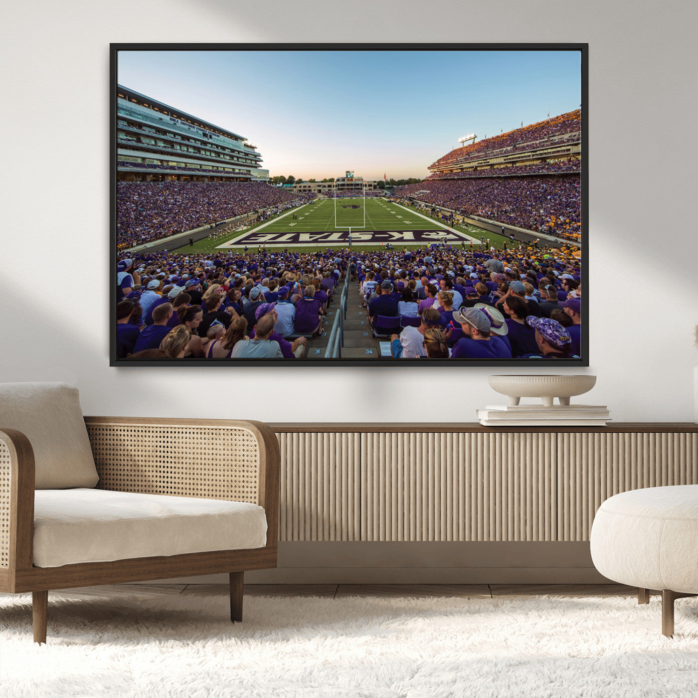 82792-MGV-CV-36X24-Kansas State University Wildcats Football Team Print - Manhattan Bill Snyder Family Football Stadium