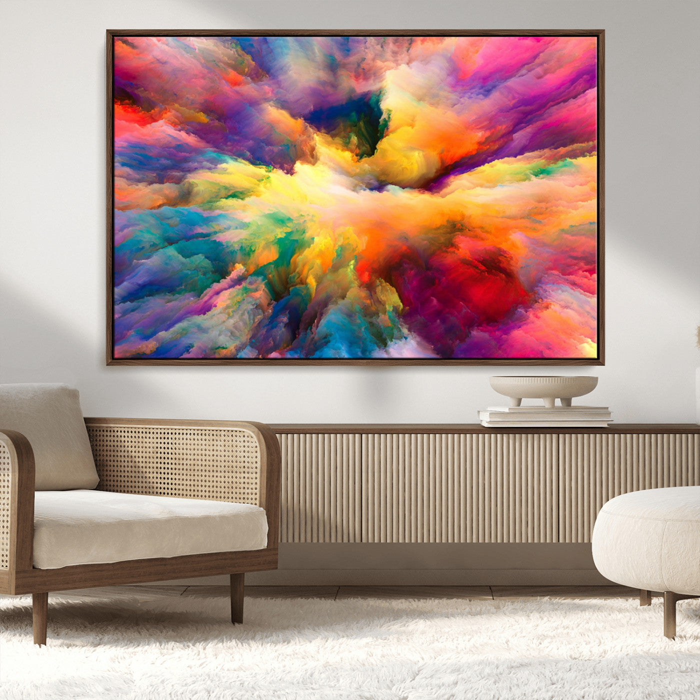 61038-MGV-CV-36X24-Blazing Vibrant Colors Cloud Wall Art Canvas Print