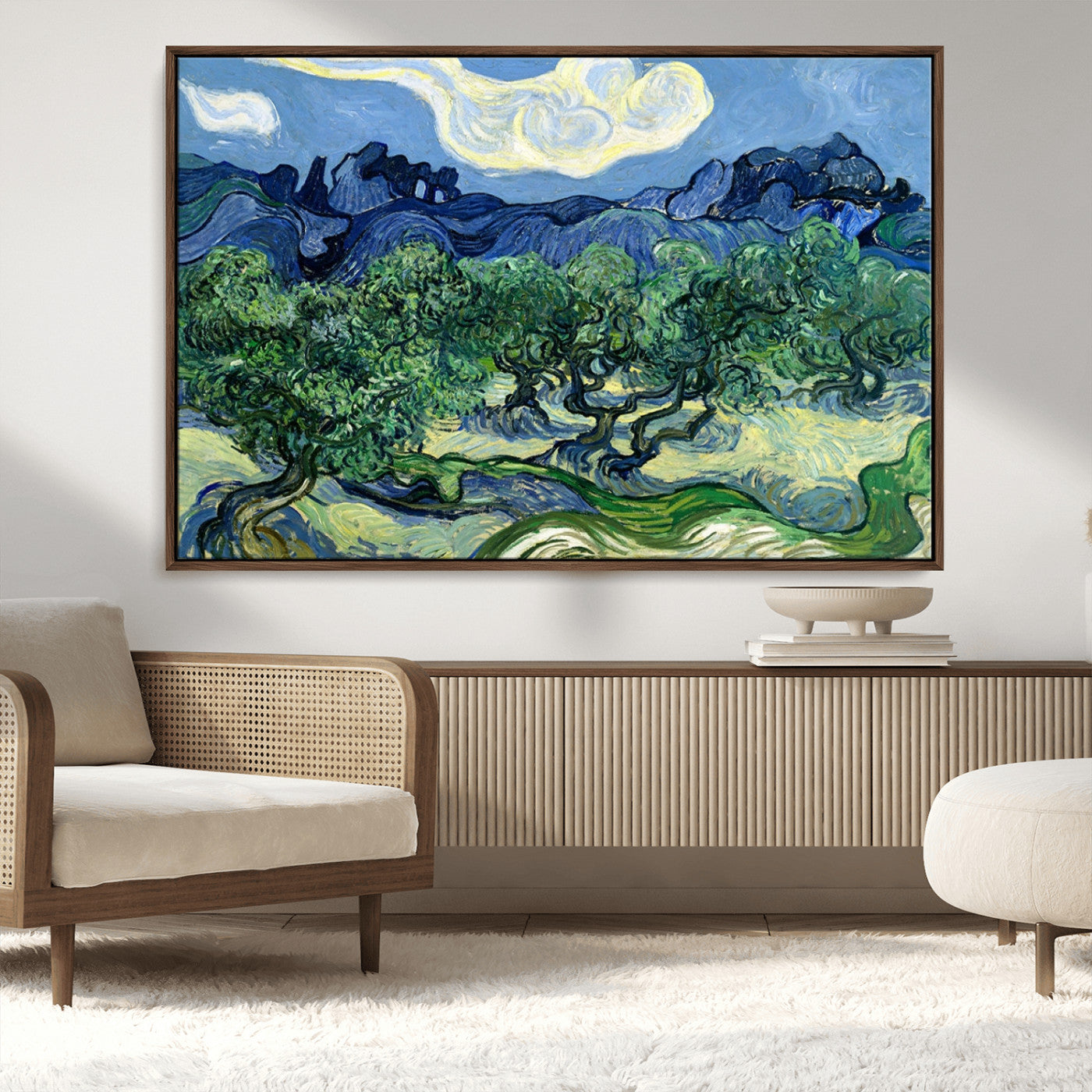 80252-MGV-CV-36X24-Olive Trees Van Gogh Wall Art Canvas Print