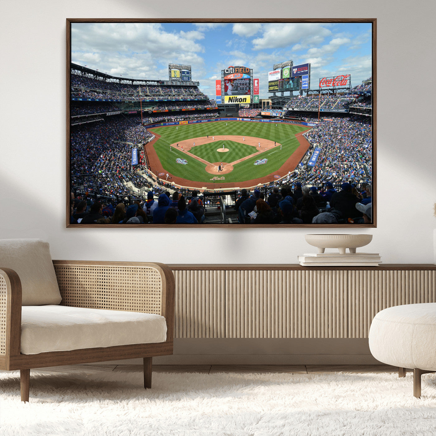 22910-MGV-CV-36X24-New York Mets Baseball Team Print - Citi Field Stadium Wall Art Canvas Print