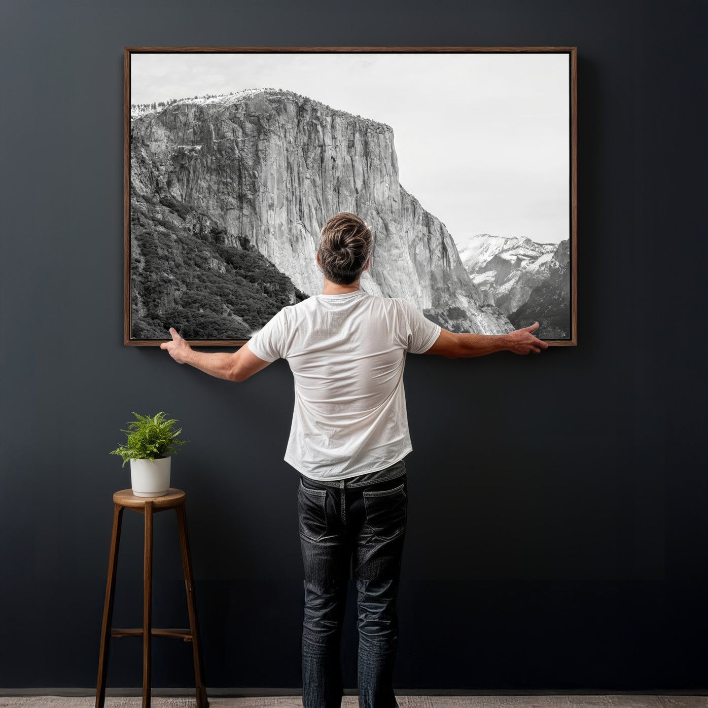 39393420-MGV-CV-36X24 - El Capitan Yosemite Mountain Wall Art – Yosemite Cliff Canvas Print, Rugged Terrain and Timeless Wilderness Decor for Office, Living Room or Cabin