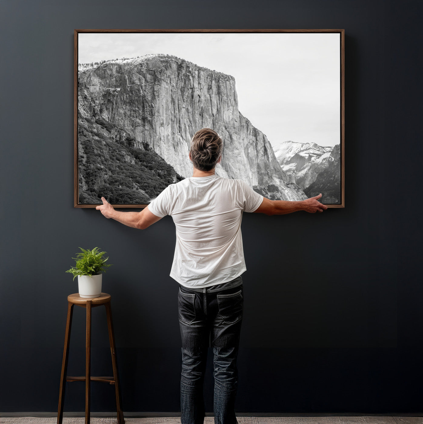 39393420-MGV-CV-36X24 - El Capitan Yosemite Mountain Wall Art – Yosemite Cliff Canvas Print, Rugged Terrain and Timeless Wilderness Decor for Office, Living Room or Cabin