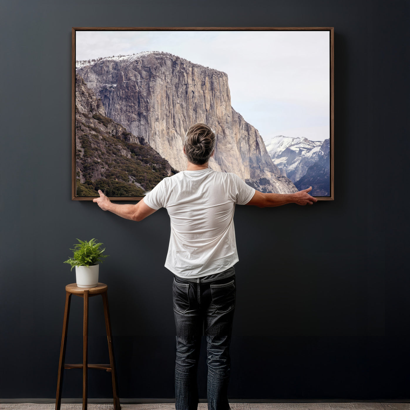 74506434-MGV-CV-36X24 - El Capitan Yosemite Mountain Wall Art – Yosemite Cliff Canvas Print, Rugged Terrain and Timeless Wilderness Decor for Office, Living Room or Cabin