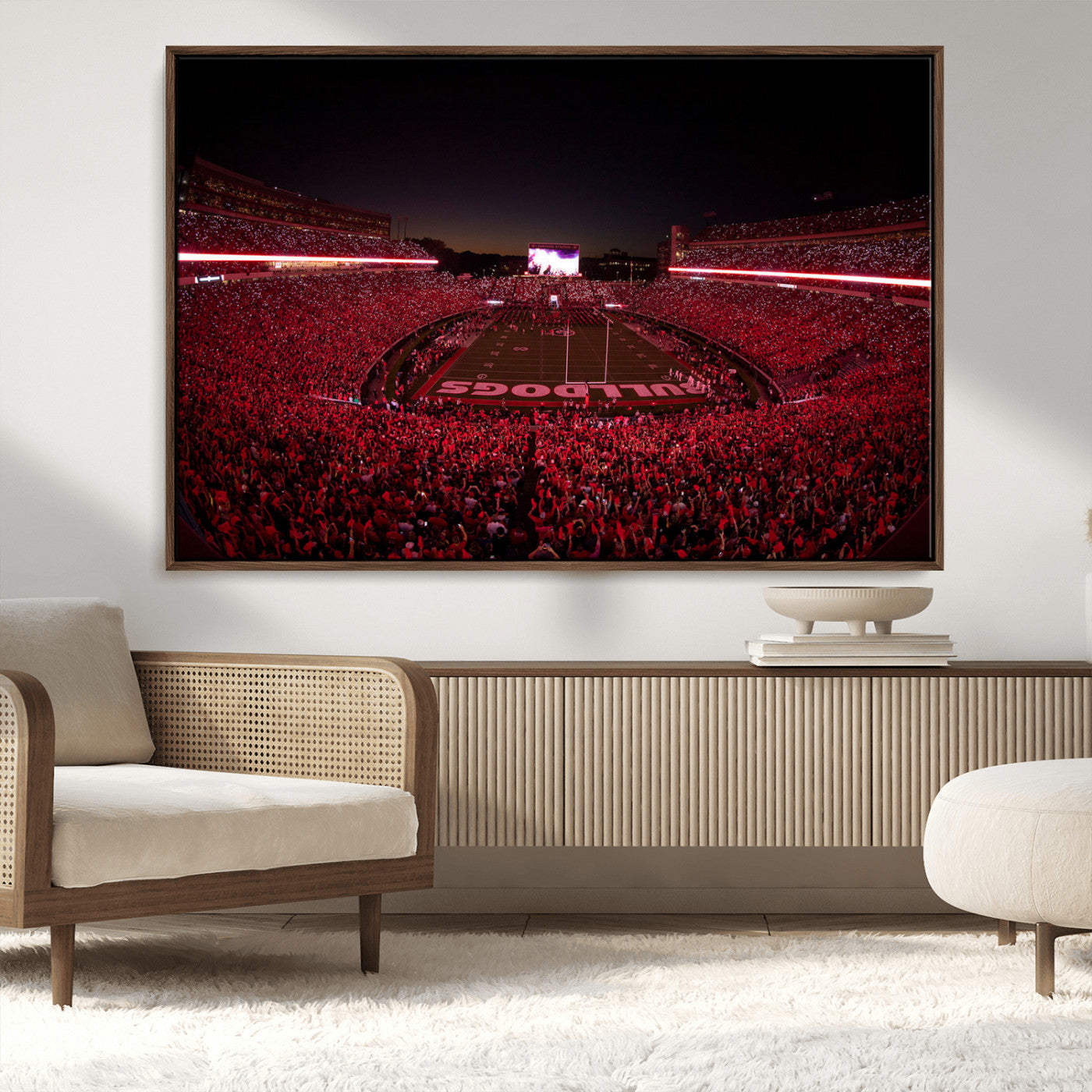 38331045-MGV-CV-36X24-Dooley Stadium Wall Art, Sports Arena Canvas Print, Dooley Field Sanford Stadium Artwork for Home, Office