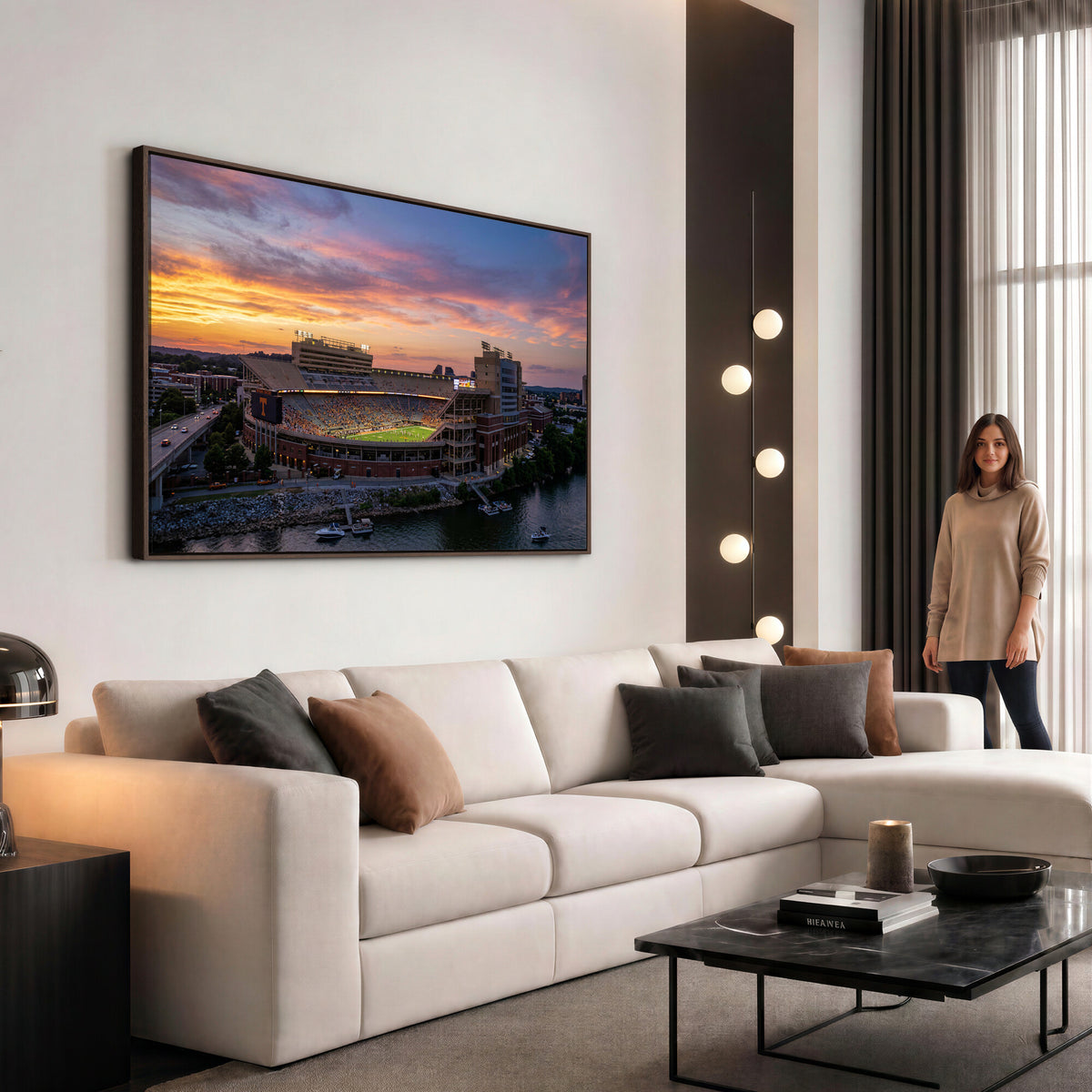61093642-MGV-CV-36X24 - Stadium Wall Art Canvas Print