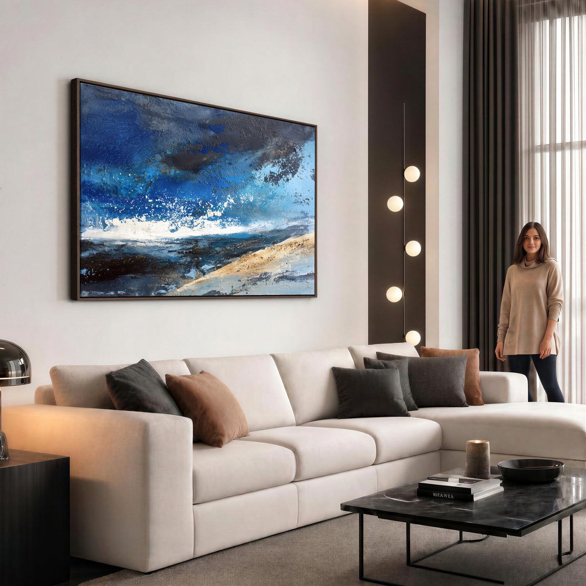 72157369-MGV-CV-36X24 - Extra Large Abstract Wall Art Canvas Print