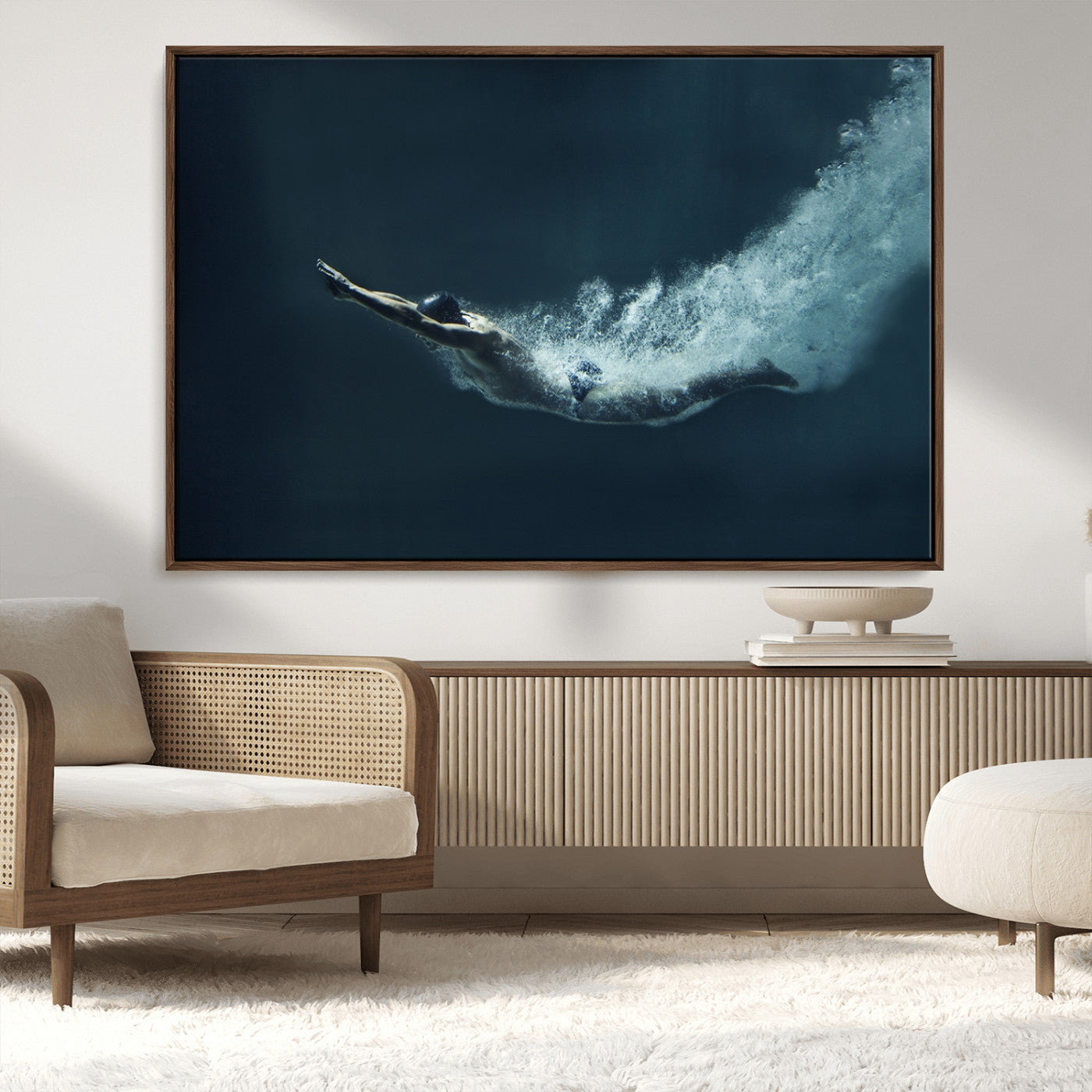 48463-MGV-CV-36X24-Swimmer Wall Art Canvas Print