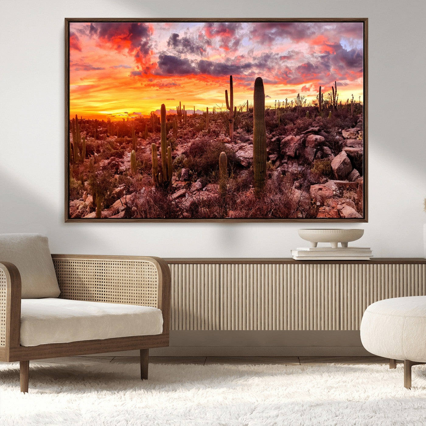 -Arizona Desert Print, Western Cowboy Wall Art Print