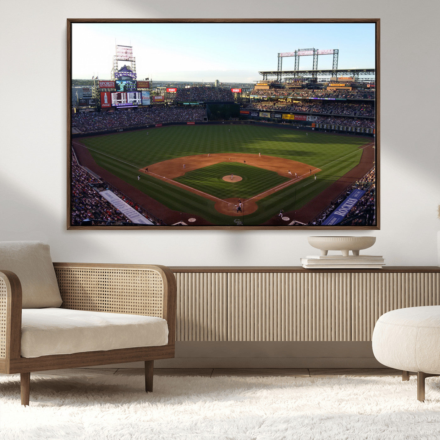 21638-MGV-CV-36X24-Colorado Rockies Coors Field Wall Art Canvas Print - MLB Baseball Stadium