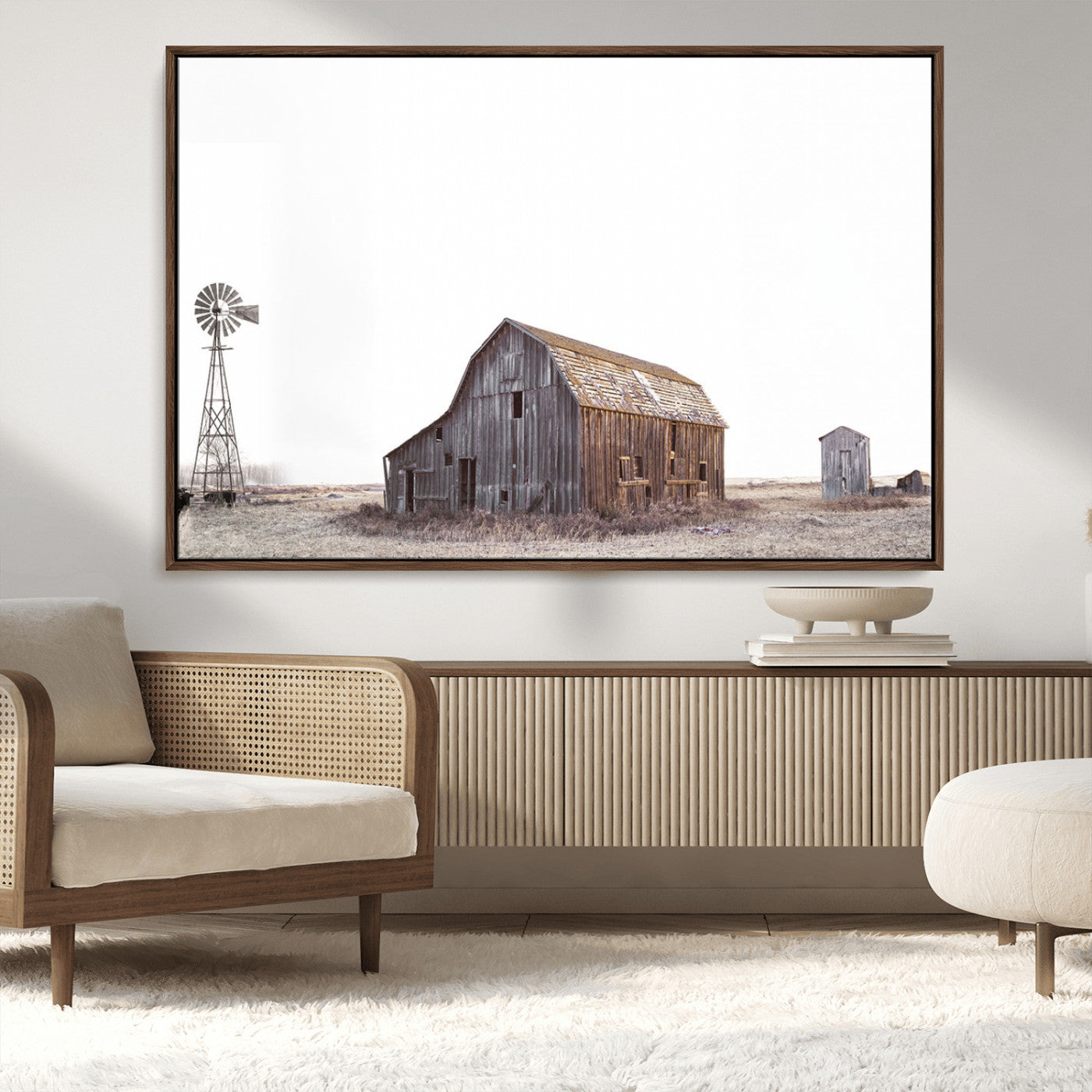64560-MGV-CV-36X24-Farm Prints Set, Set of 6 Farmhouse Wall Art, Country House Decor