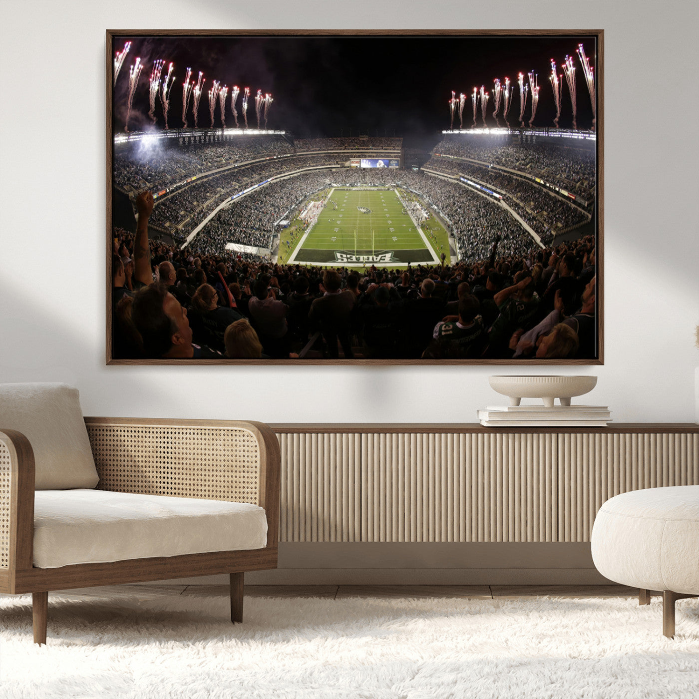 -Eagles Field Stadium Wall Art - Philadelphia Eagles Football Team Print - Philadelphia Lincoln