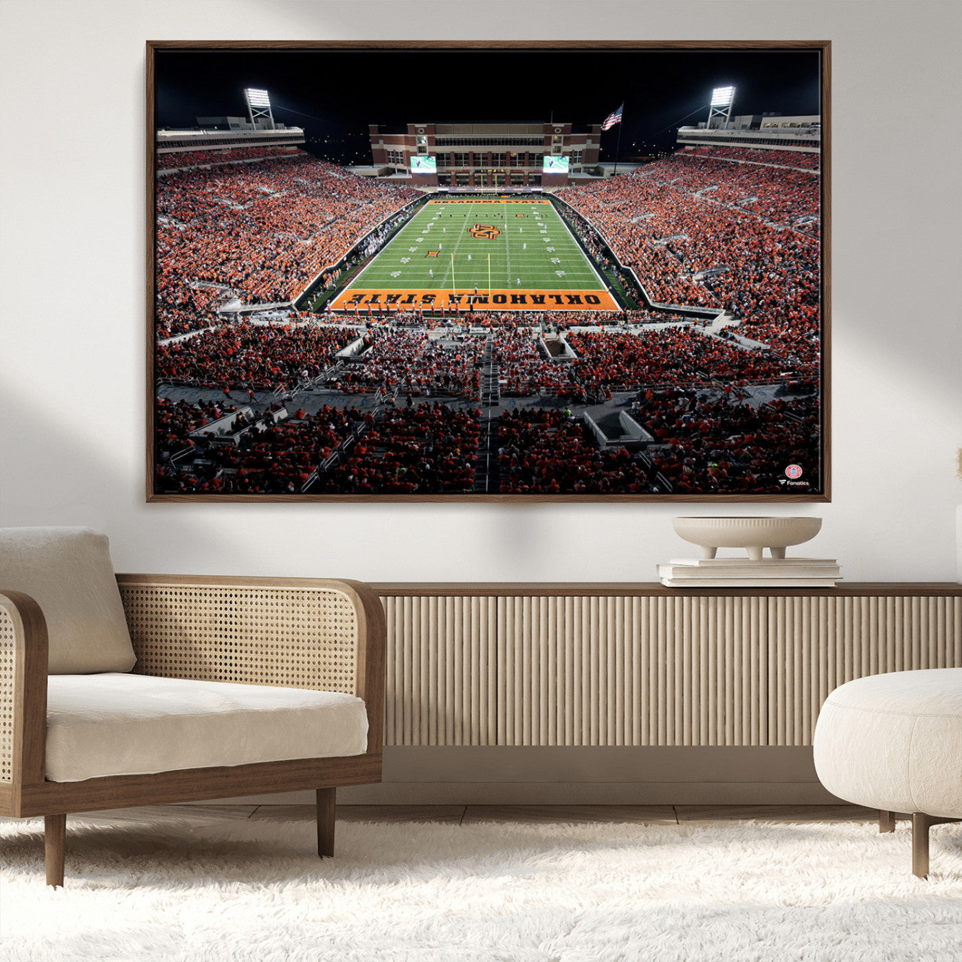 81675-MGV-CV-36X24-Oklahoma State Cowboys Canvas Print, Football Team Print - Stillwater Boone Pickens Stadium Wall Art
