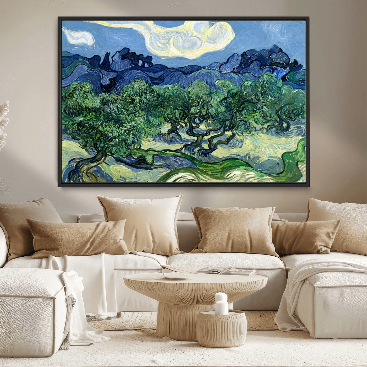 80252-MGV-CV-36X24-Olive Trees Van Gogh Wall Art Canvas Print