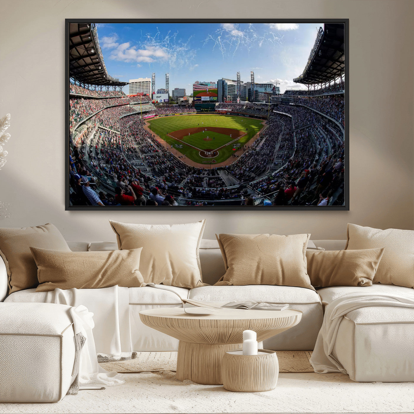 78608-MGV-CV-36X24-Truist Park Stadium Canvas Wall Art - Atlanta Braves Game Day Exclusive Decor