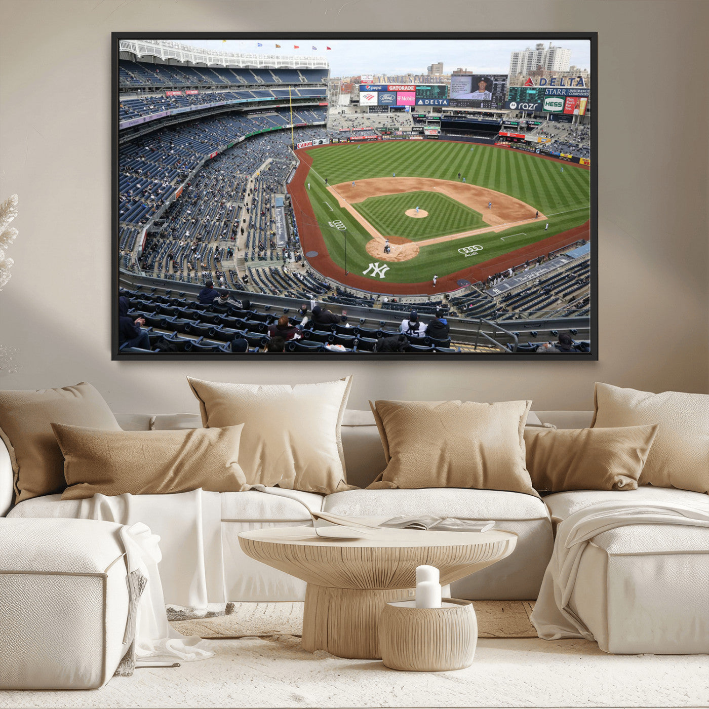 -New York Yankees Baseball Team Print - Yankee Stadium Wall Art Canvas Print