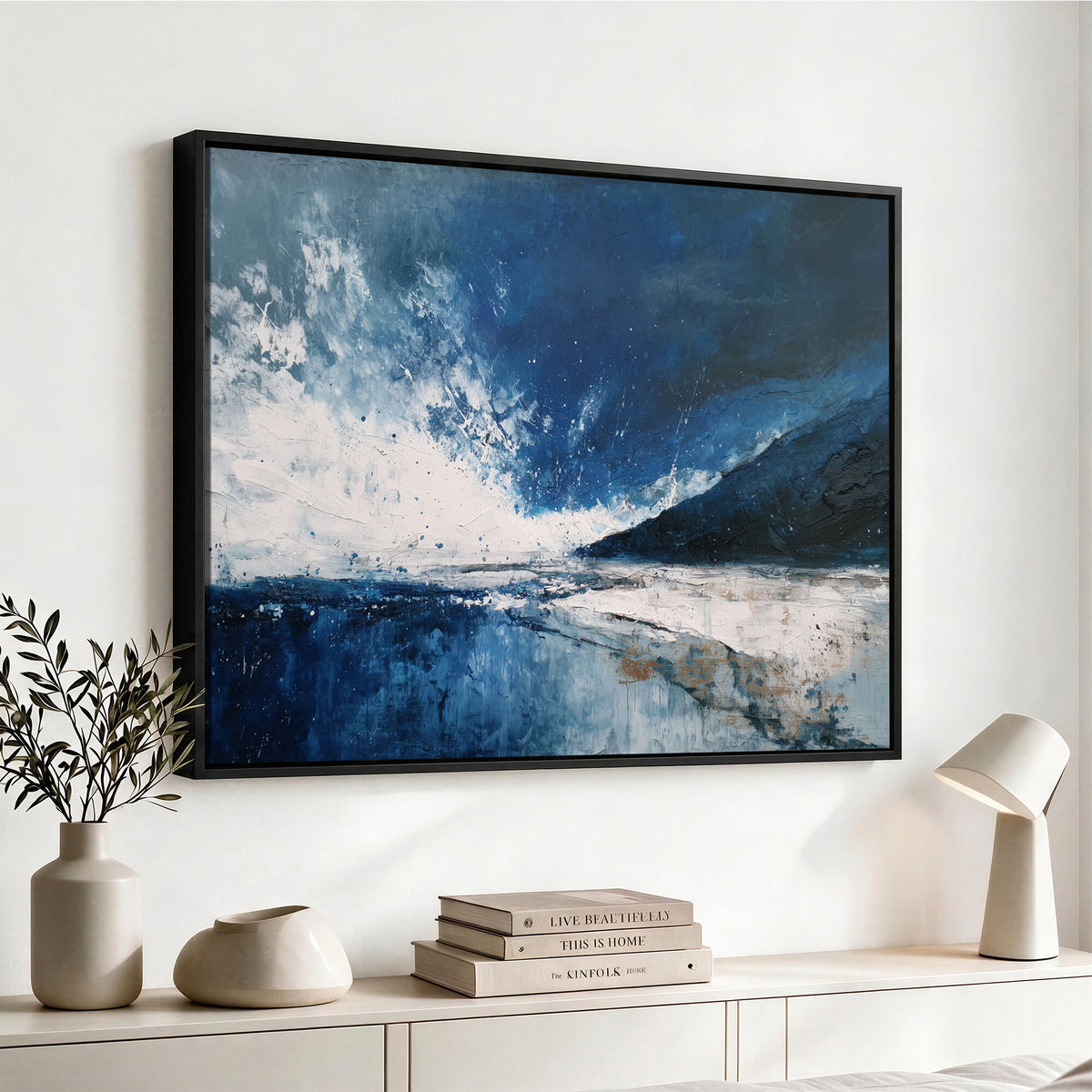 76136620-MGV-CV-36X24 - Extra Large Abstract Wall Art Canvas Print
