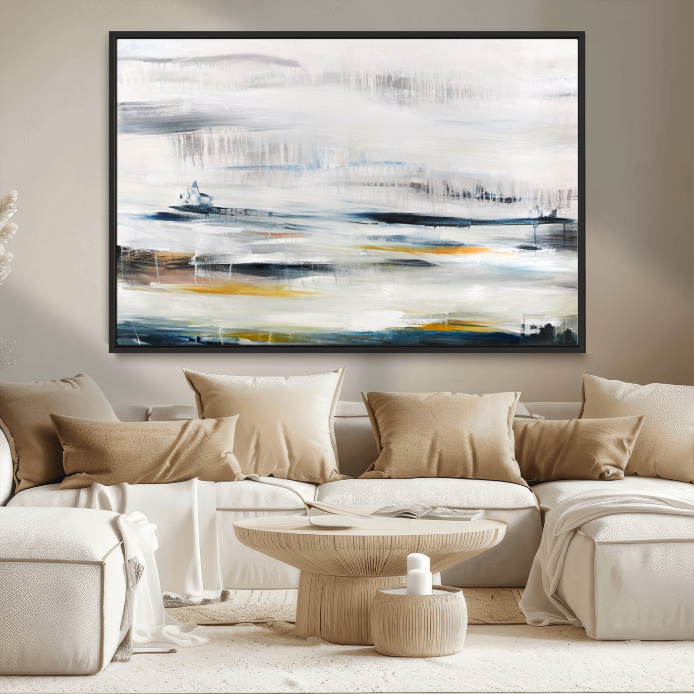 74932-MGV-FC-36X24_Black-Soft Color Abstract Canvas Print