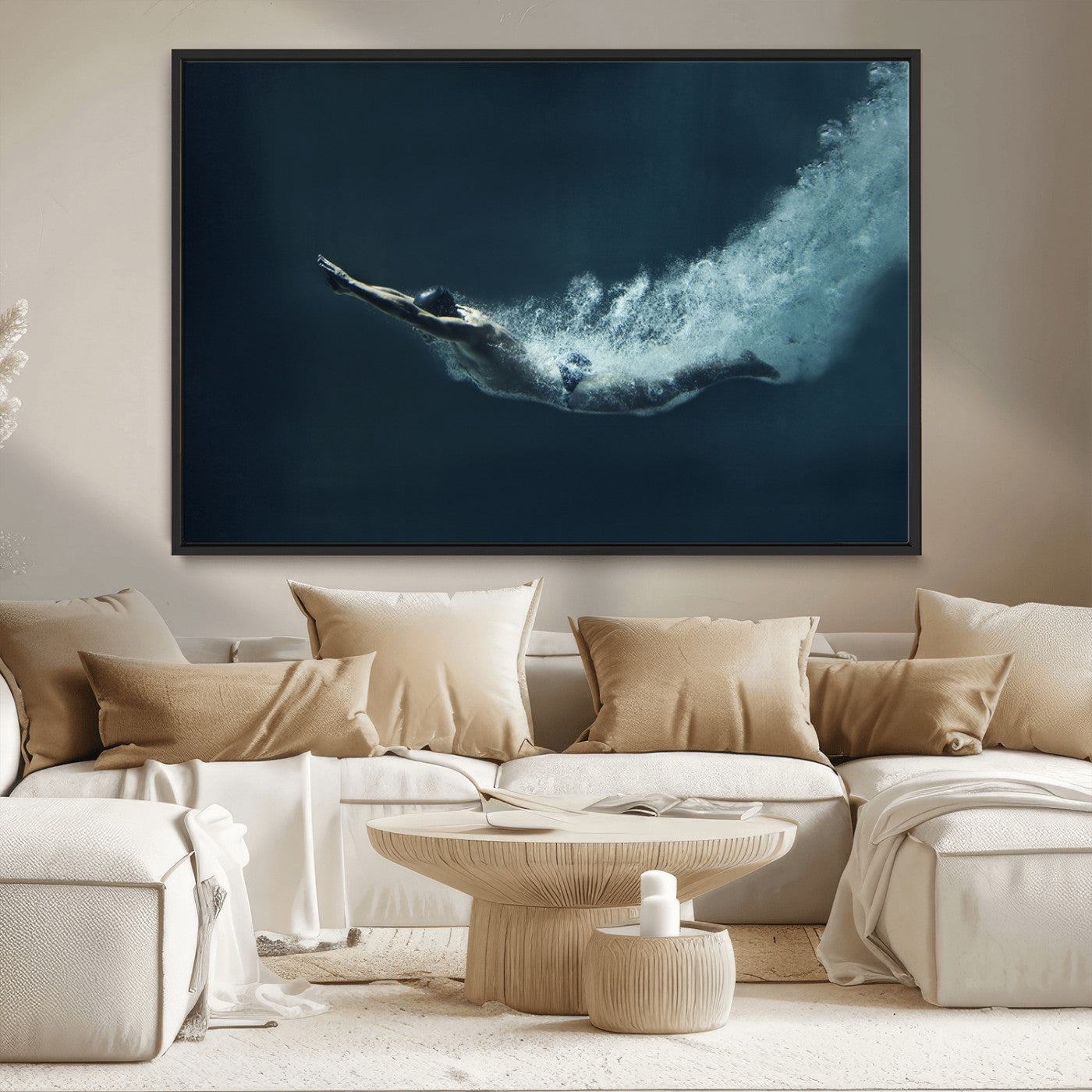 48463-MGV-CV-36X24-Swimmer Wall Art Canvas Print