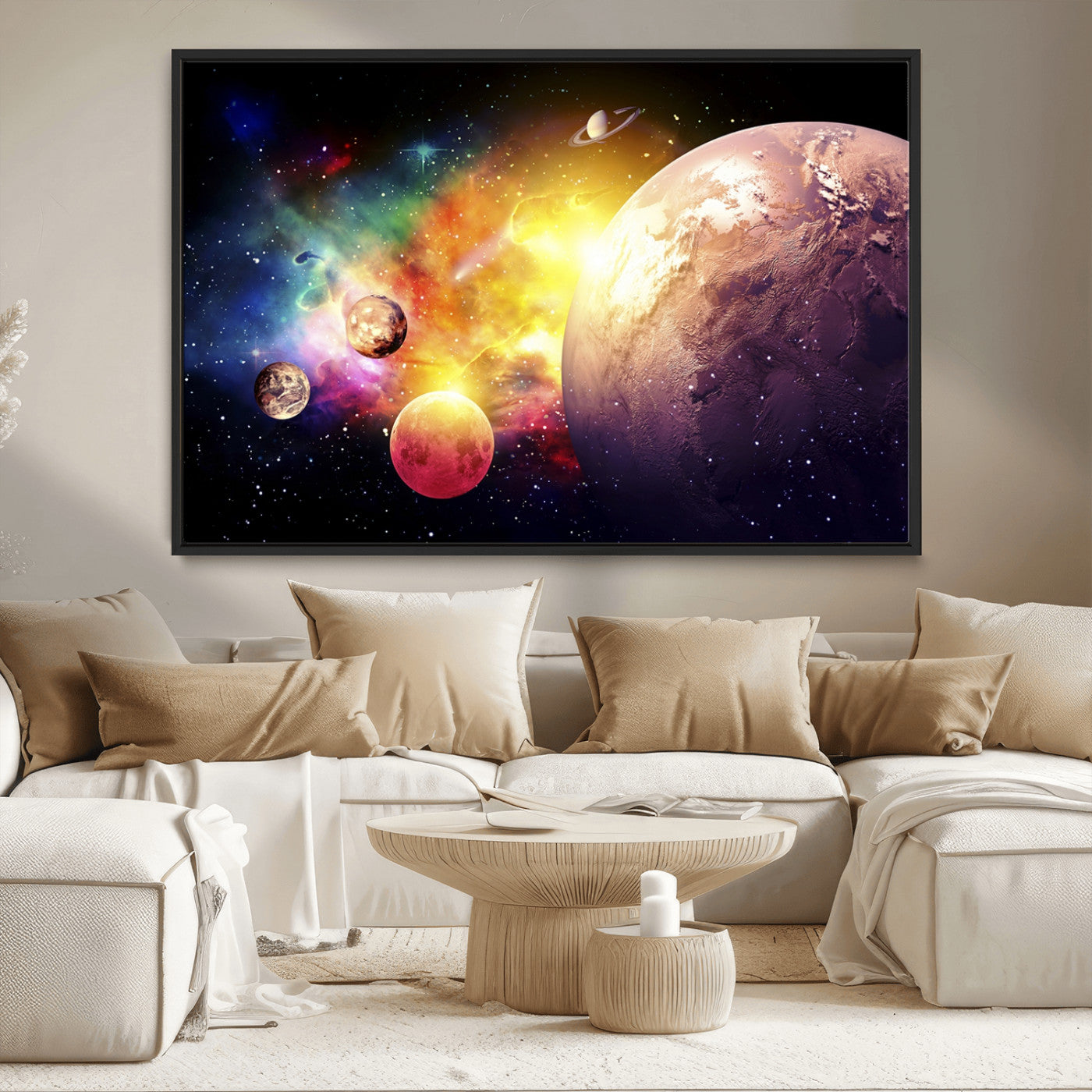 51843-MGV-FC-36X24_Black-Space and Galaxy Canvas Print
