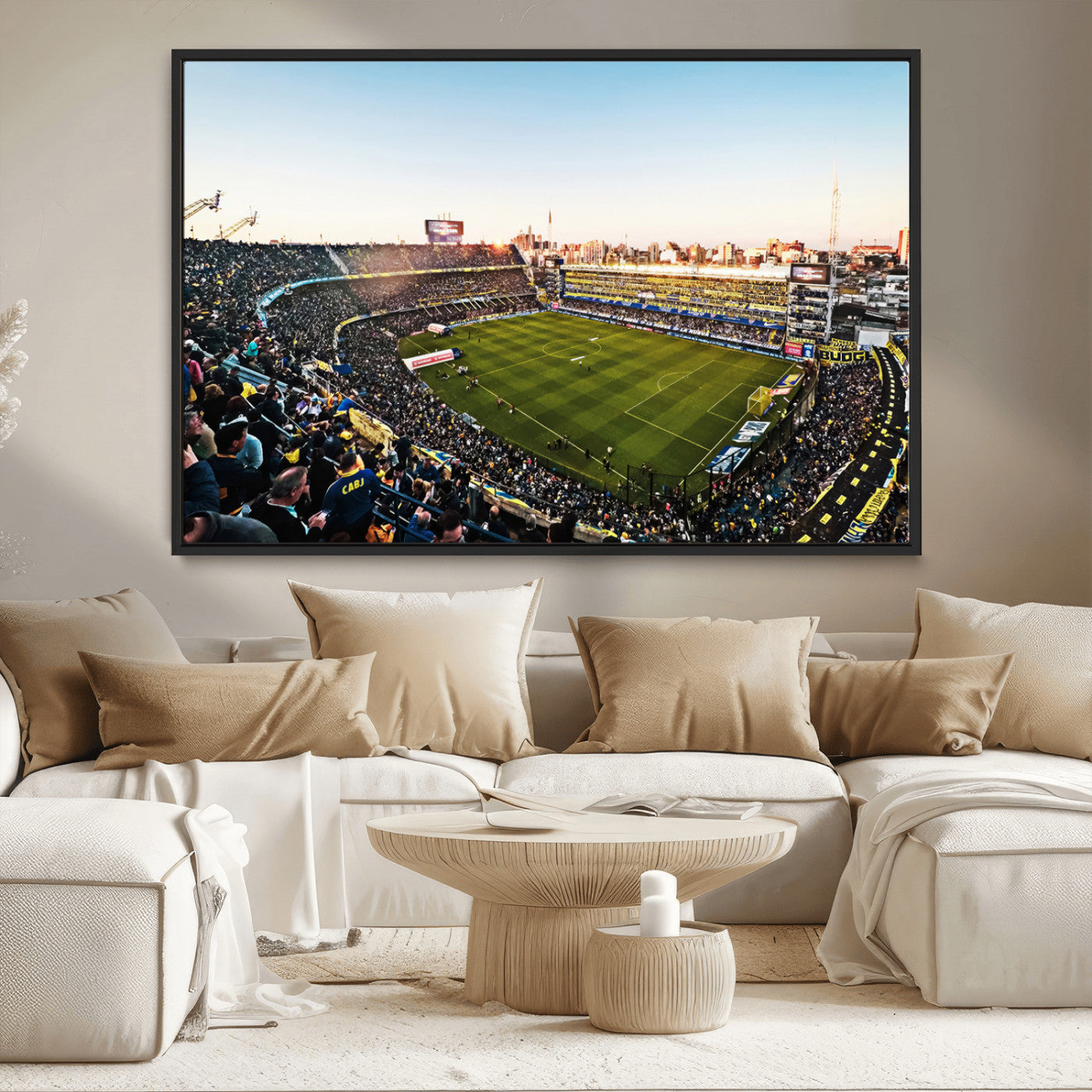 50105-MGV-CV-36X24-Boca Juniors Soccer Team Print - Buenos Aires Bombonera Stadium Wall Art Canvas Print