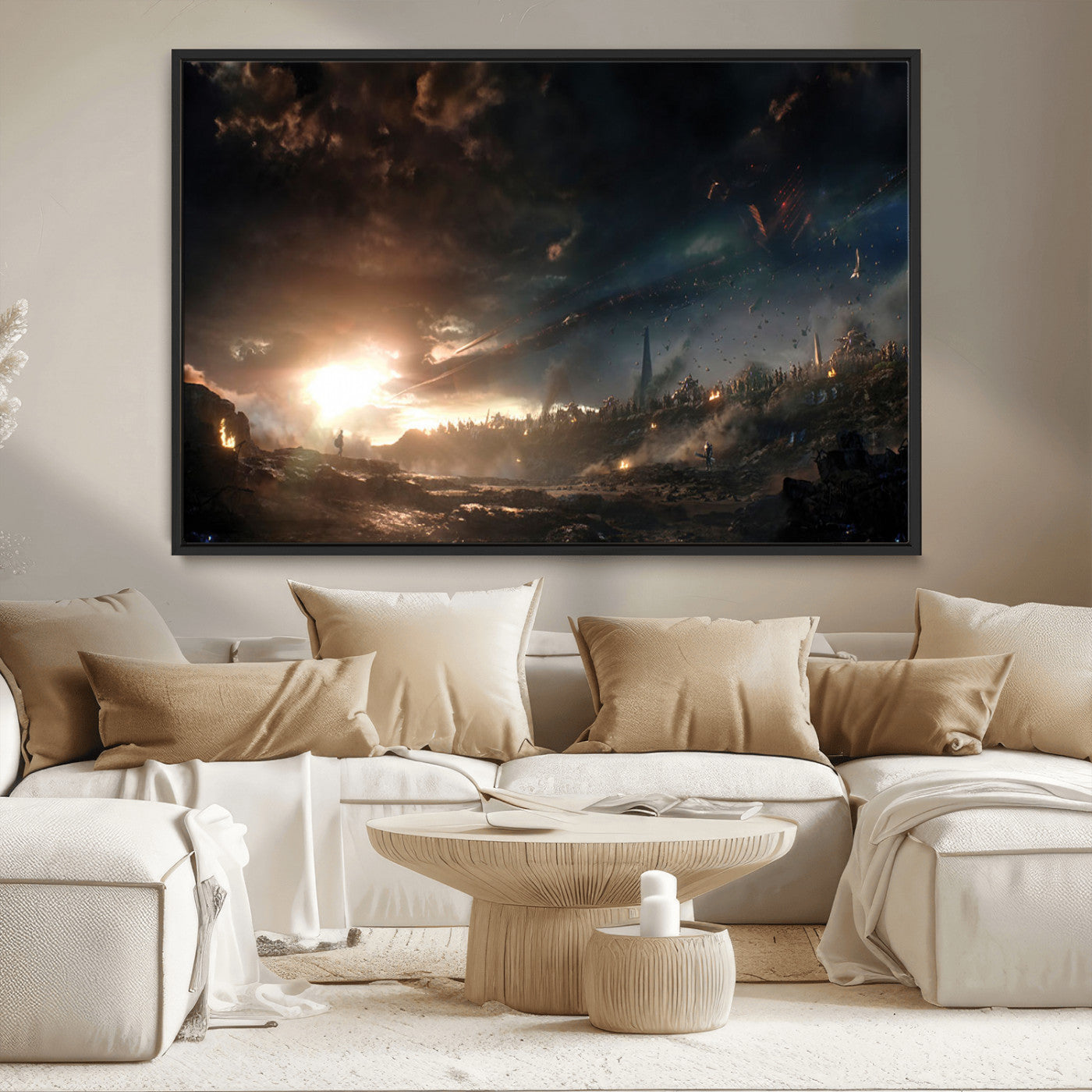 -Avengers Planet Wall Art Canvas Print