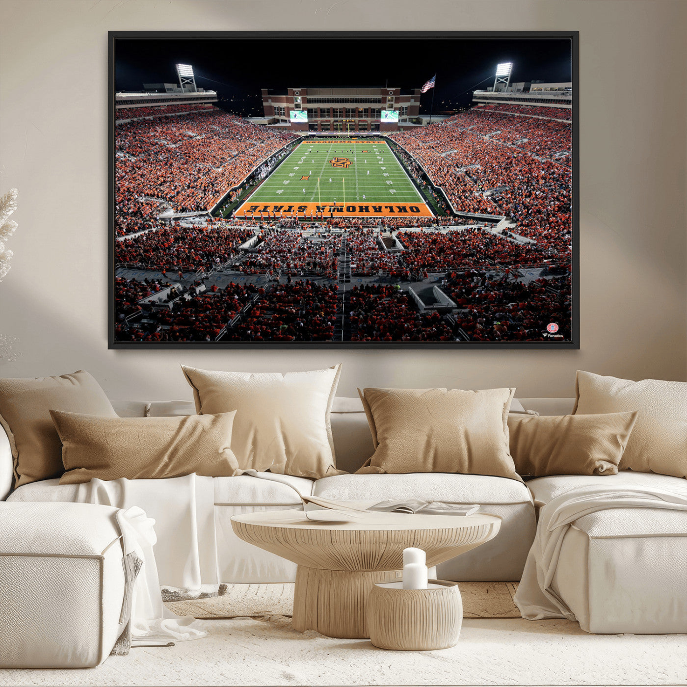81675-MGV-CV-36X24-Oklahoma State Cowboys Canvas Print, Football Team Print - Stillwater Boone Pickens Stadium Wall Art