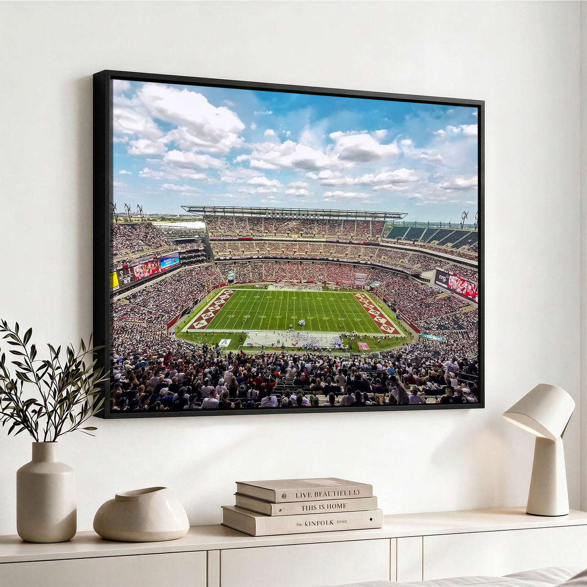 29243-PAN-FL-20X10 - The Temple University Owls Athletics Team Print - Philadelphia Lincoln Financial Field Stadium Wall