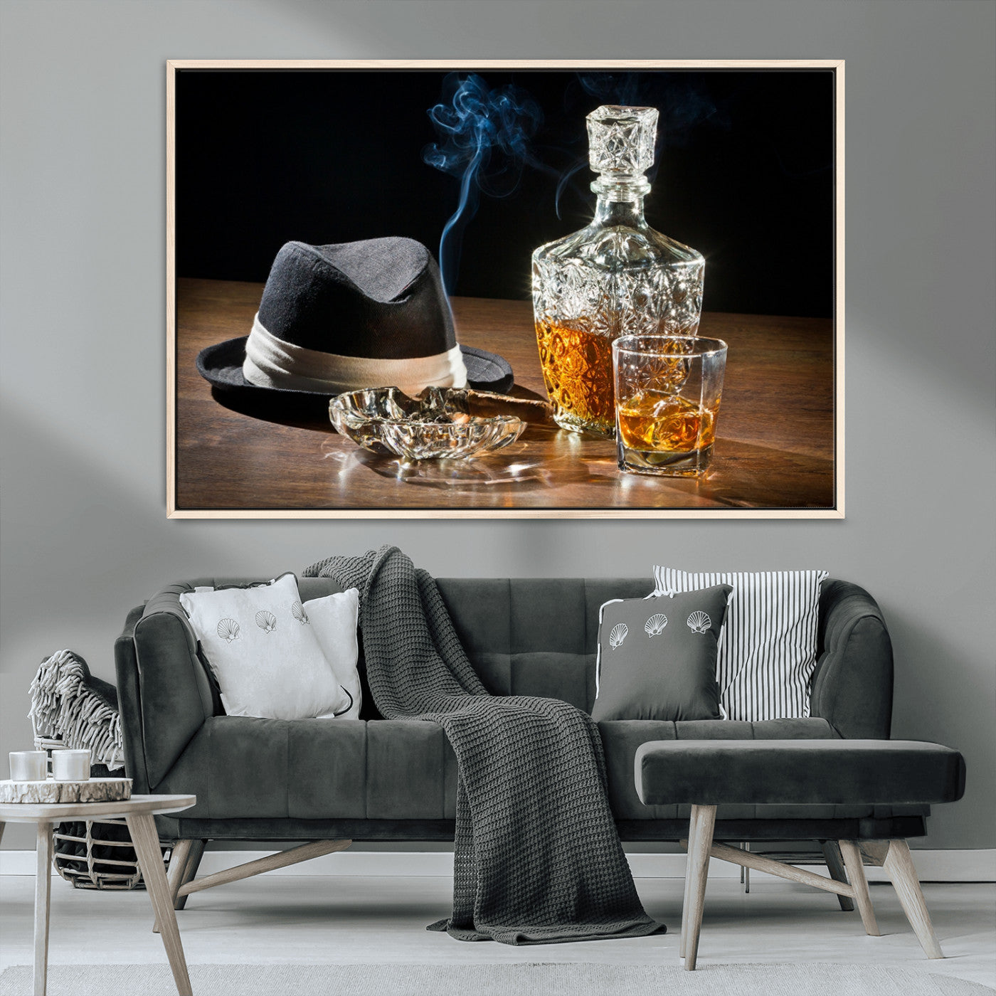 14629-MGV-CV-36X24-Extra Large Bourbon Decor Whiskey Wall Art Canvas Print