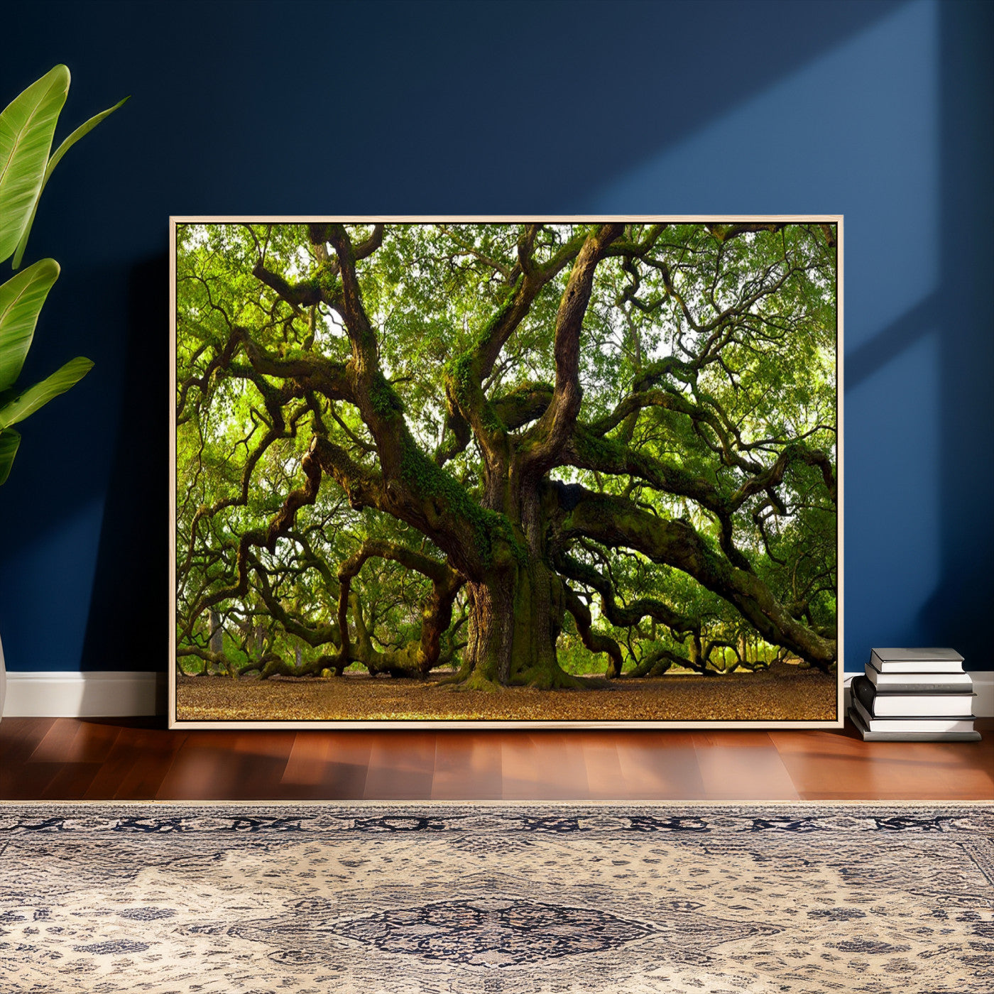 29407-MGV-CV-36X24 - Angel Oak Tree Wall Art Canvas Print | Large Forest Tree Nature Photography Print on Canvas