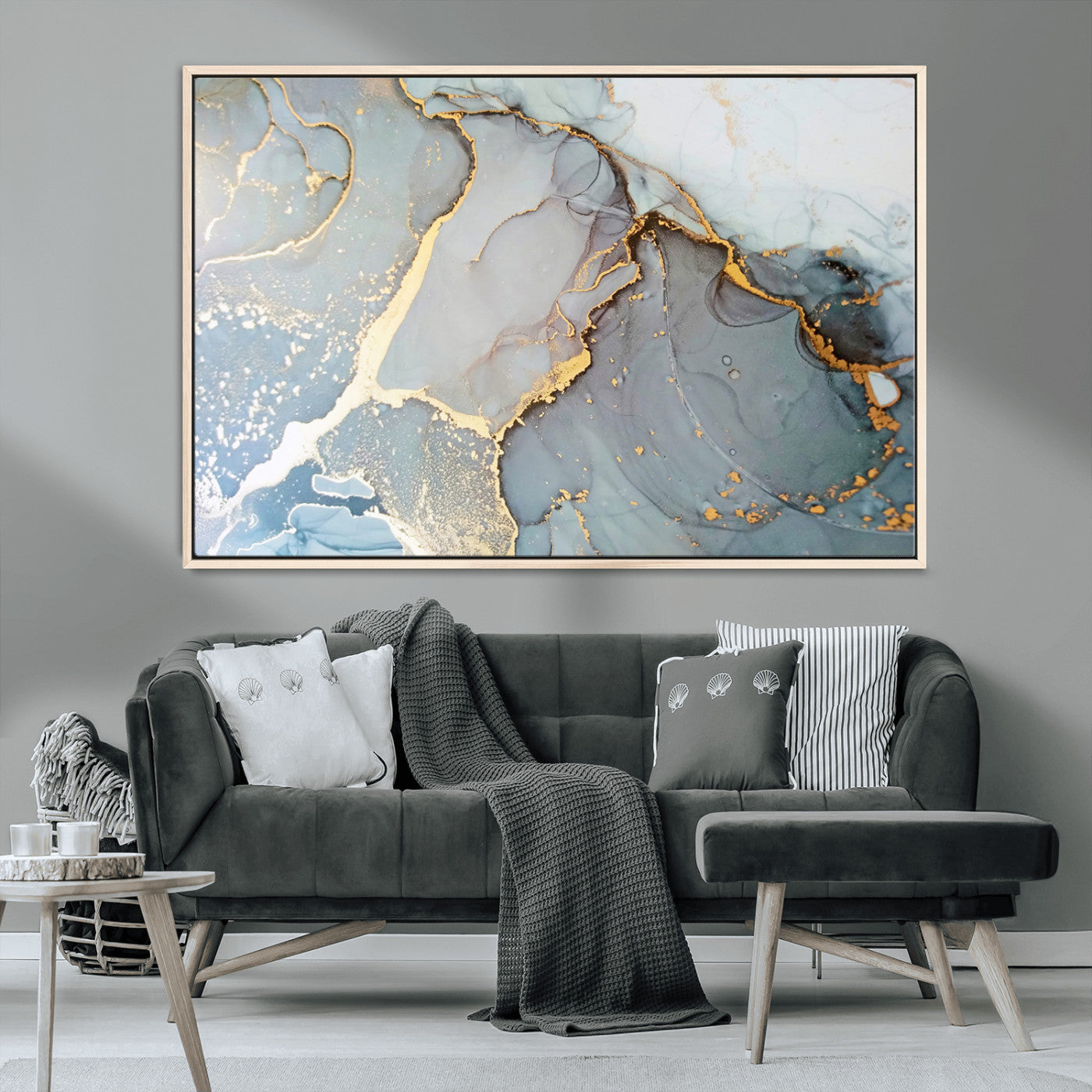 86878-MGV-FC-36X24_Natural-Large Abstract Marble Wall Art Canvas Print for Living Room and Farmhouse Decor