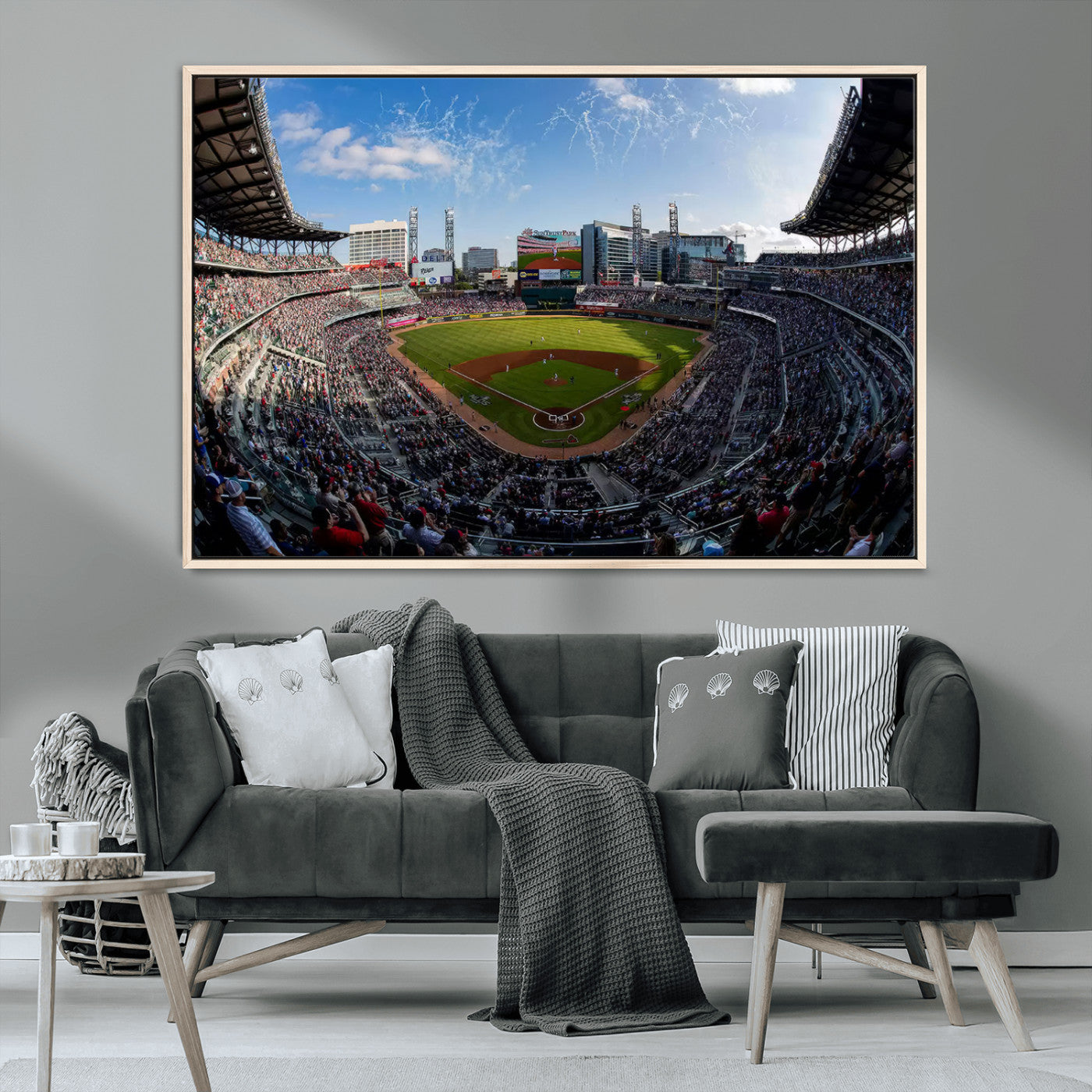 78608-MGV-CV-36X24-Truist Park Stadium Canvas Wall Art - Atlanta Braves Game Day Exclusive Decor