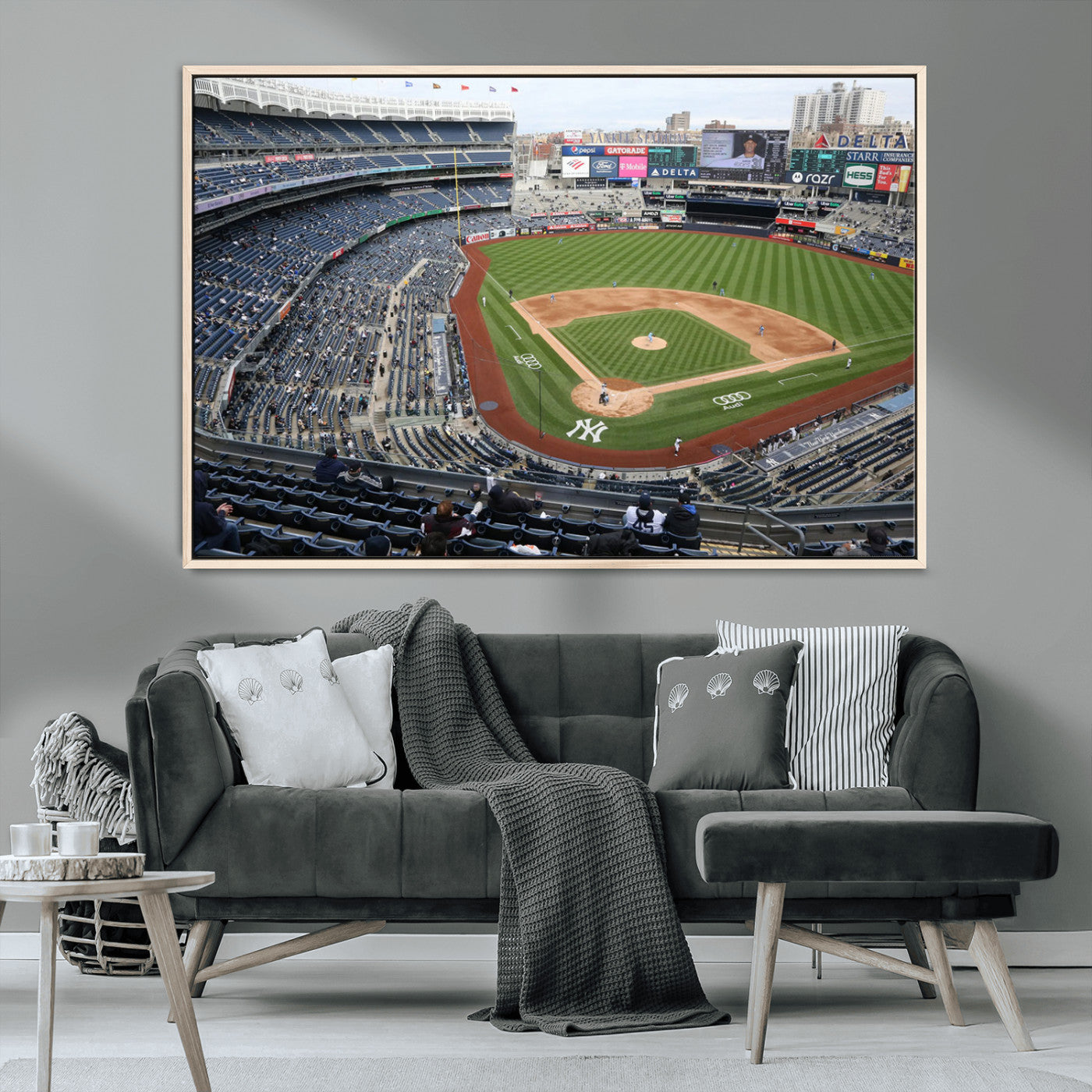 -New York Yankees Baseball Team Print - Yankee Stadium Wall Art Canvas Print
