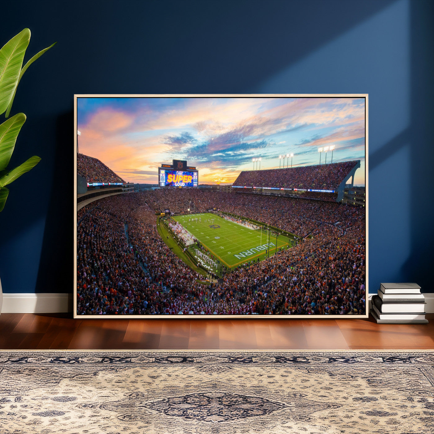 75203764-MGV-CV-36X24 - Jordan-Hare Stadium Auburn Tigers Football Stadium Canvas Wall Art