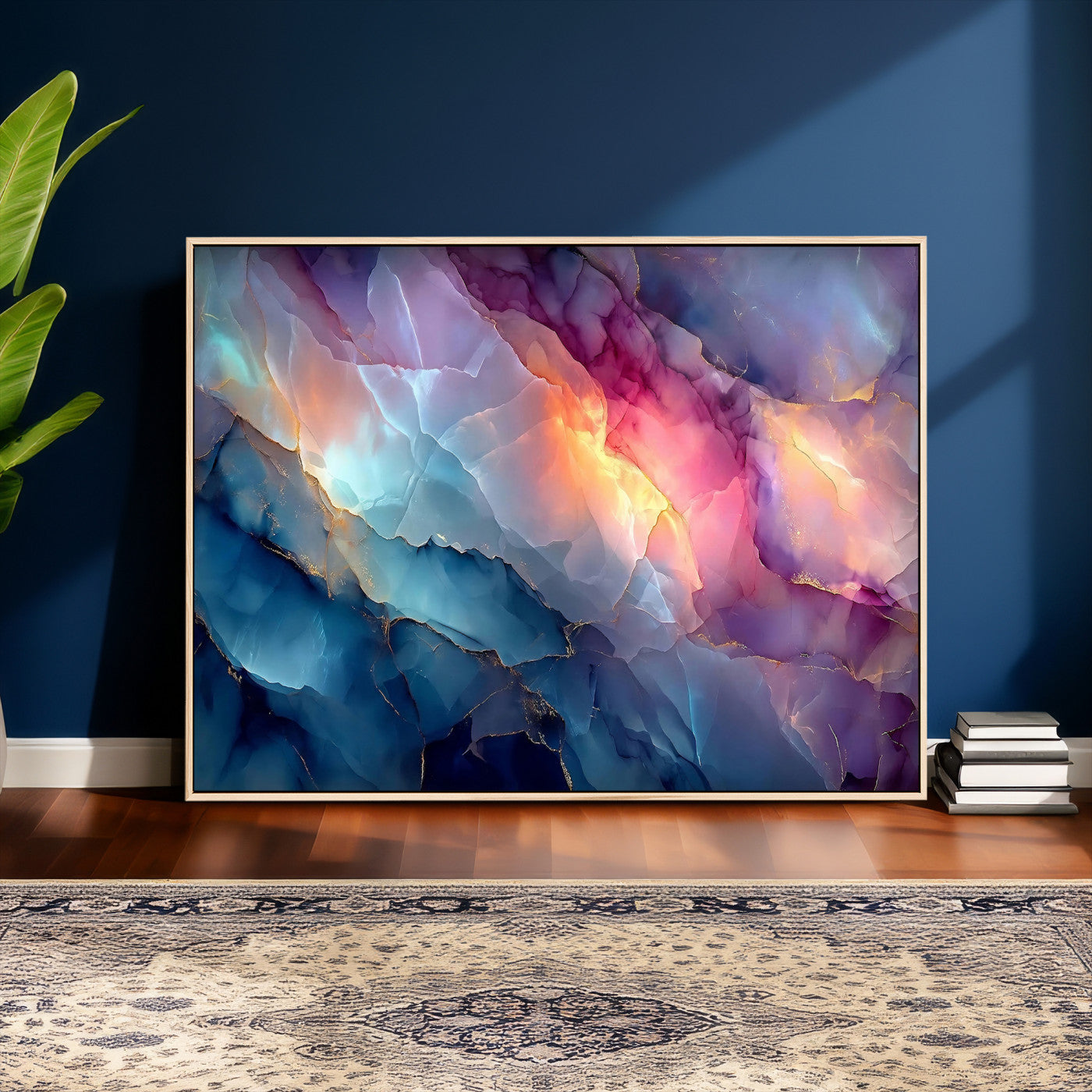 28163849-MGV-CV-36X24 - Colorful Abstract Canvas Wall Art Print, Vibrant Popup Color Art Print