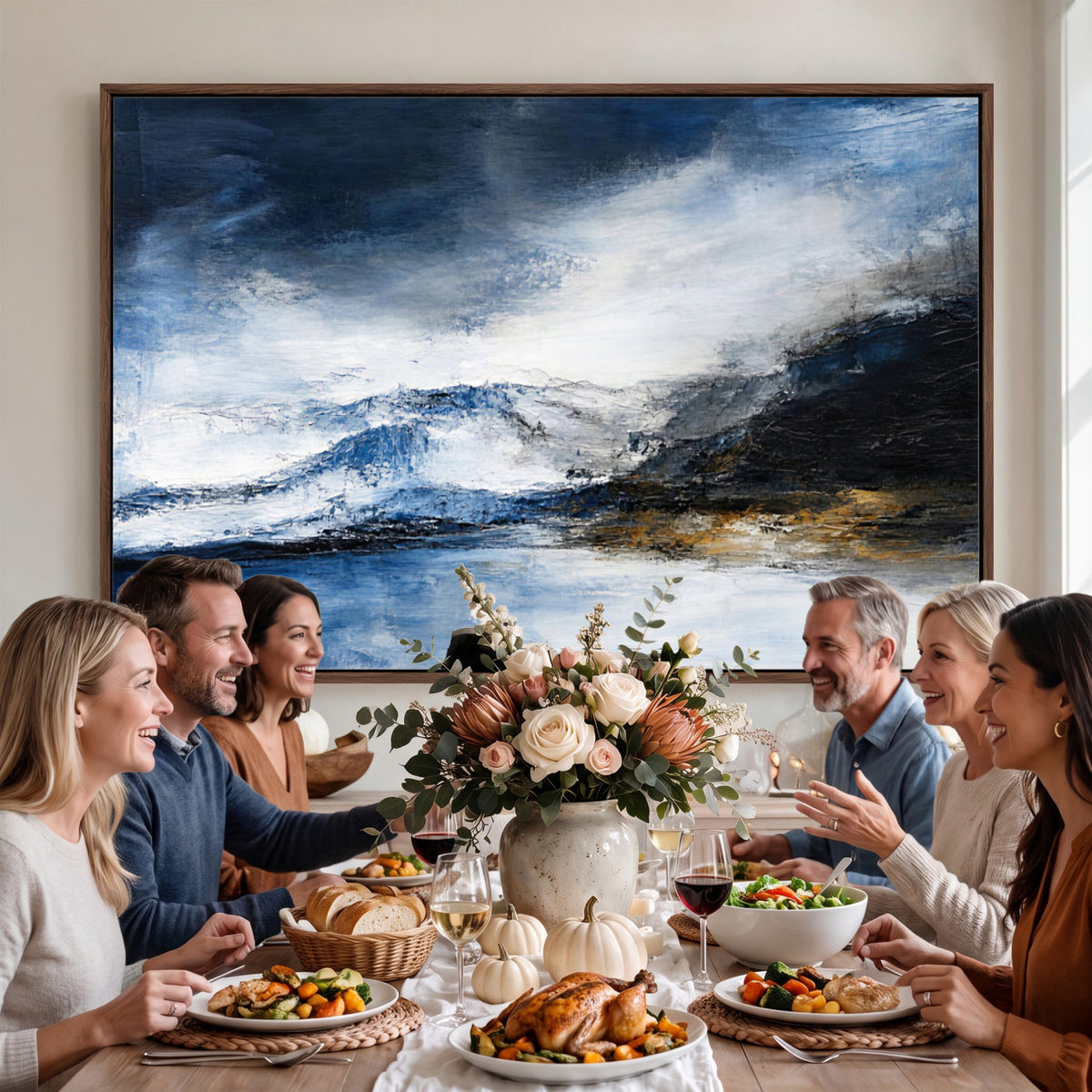48142030-MGV-CV-36X24 - Extra Large Abstract Wall Art Canvas Print