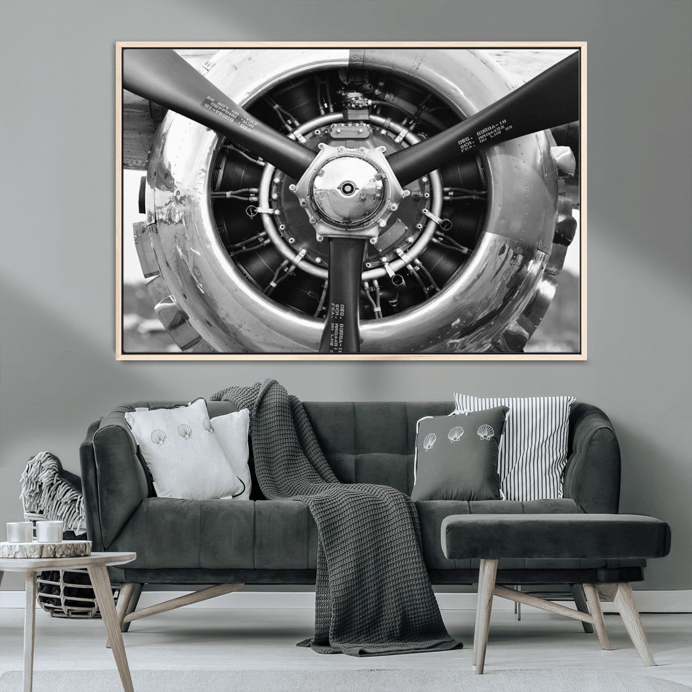28132-MGV-CV-36X24-Vintage Airplane Wall Art Canvas Print