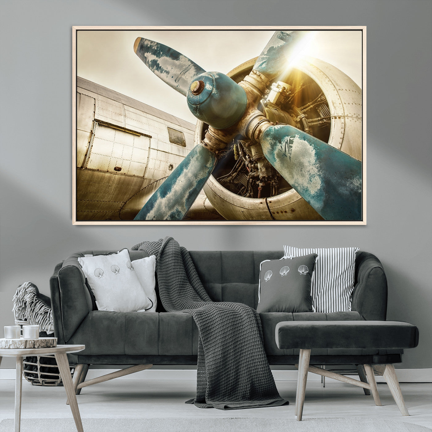 14106-MGV-CV-36X24-Vintage Airplane Canvas Print