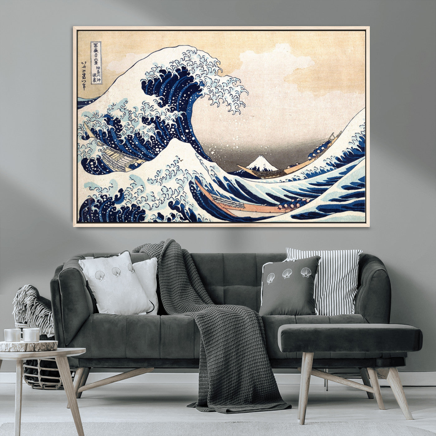 35635-MGV-CV-36X24-Wall Art Kanagawa Canvas Artwork Abstract Print