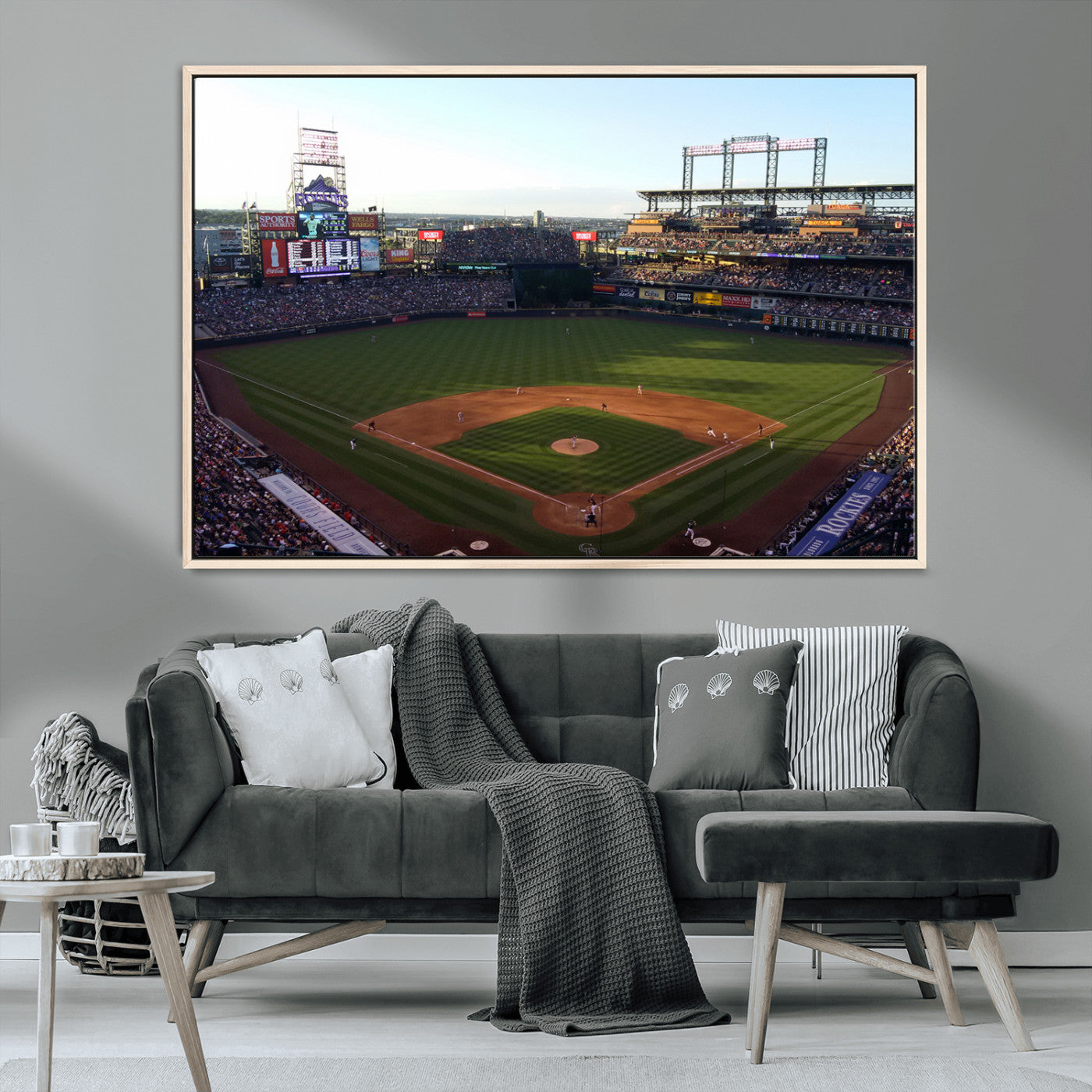 21638-MGV-CV-36X24-Colorado Rockies Coors Field Wall Art Canvas Print - MLB Baseball Stadium