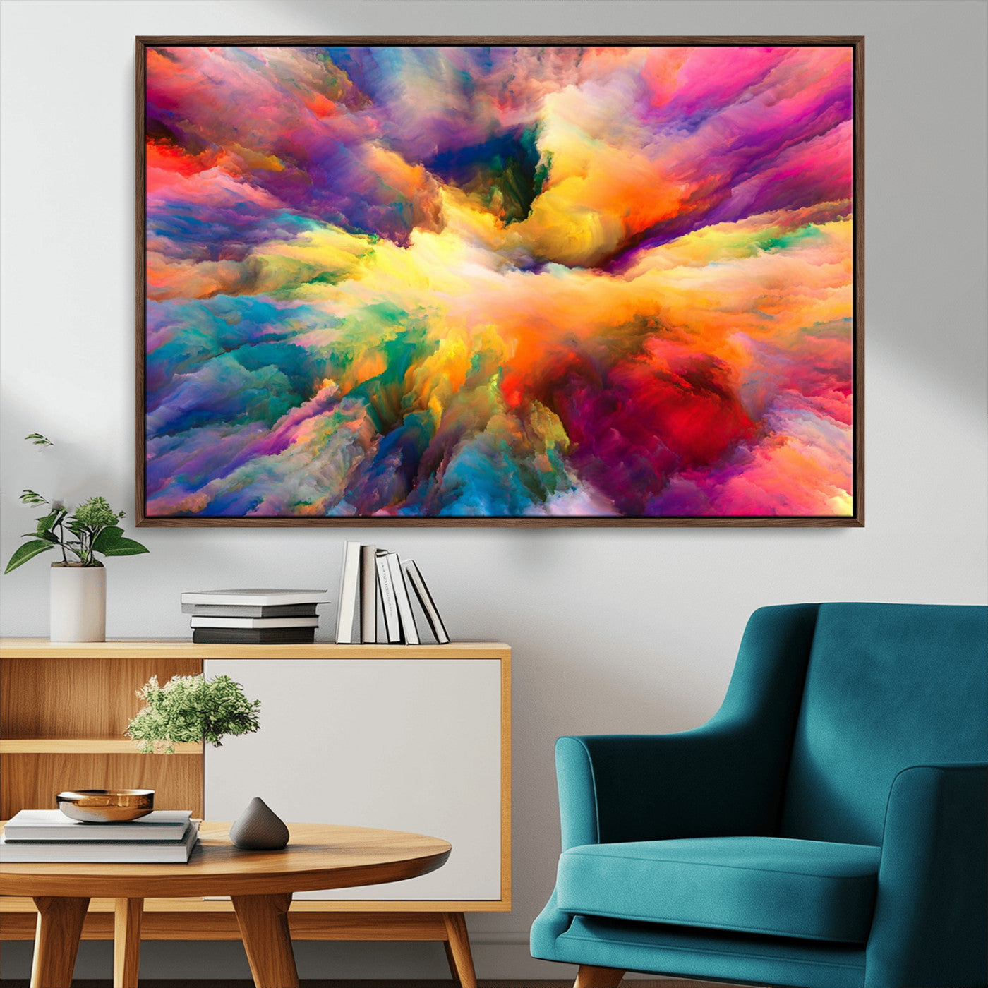 61038-MGV-CV-36X24-Blazing Vibrant Colors Cloud Wall Art Canvas Print
