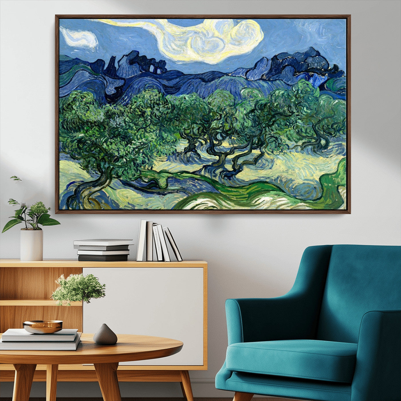 80252-MGV-CV-36X24-Olive Trees Van Gogh Wall Art Canvas Print